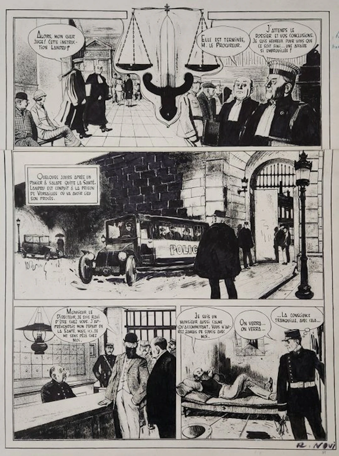Novi, Marc-René - 1 Original page - Landru - 1981