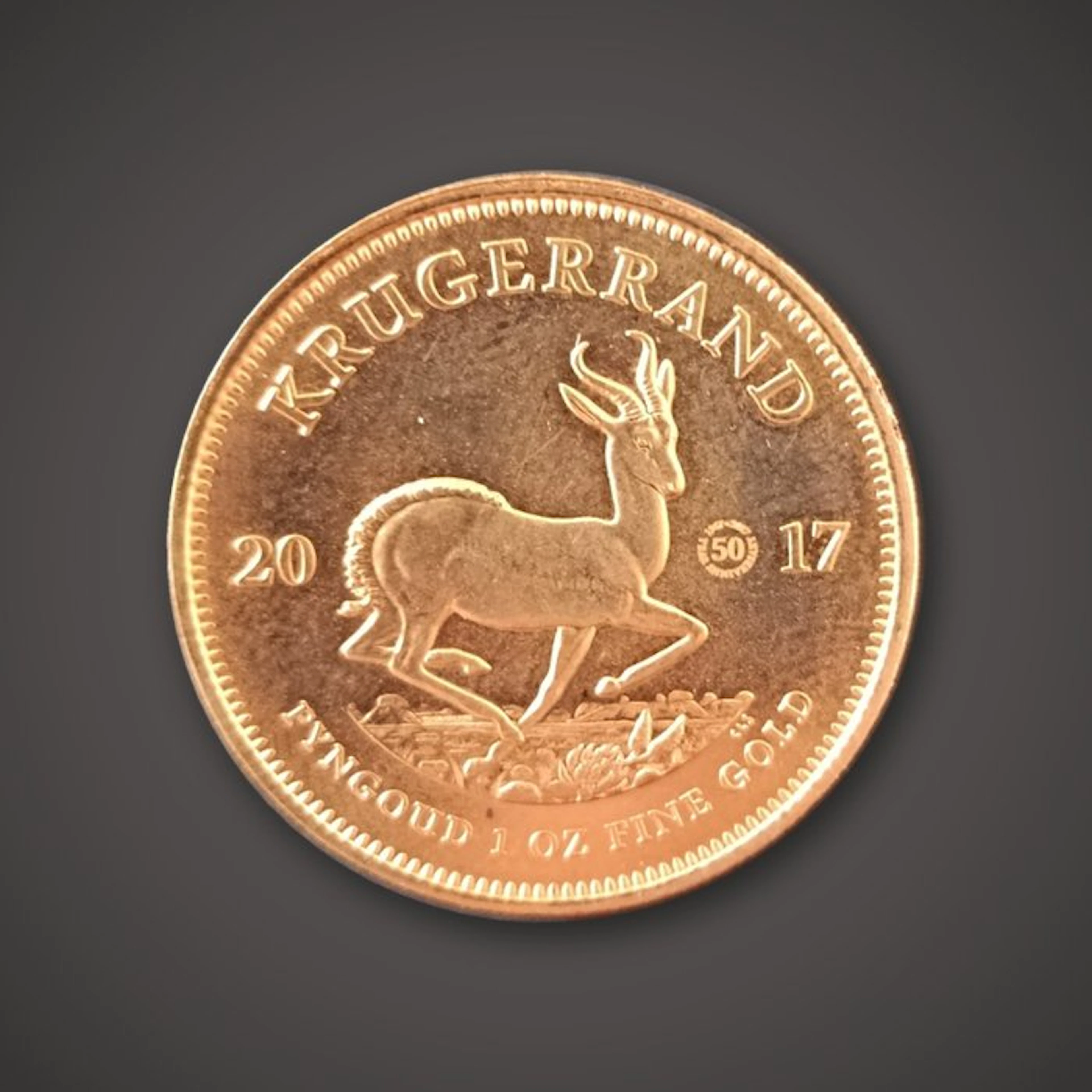 South Africa. Krugerrand Krügerrand 1oz 2017, 50 Jahre Jubiläumsausgabe.