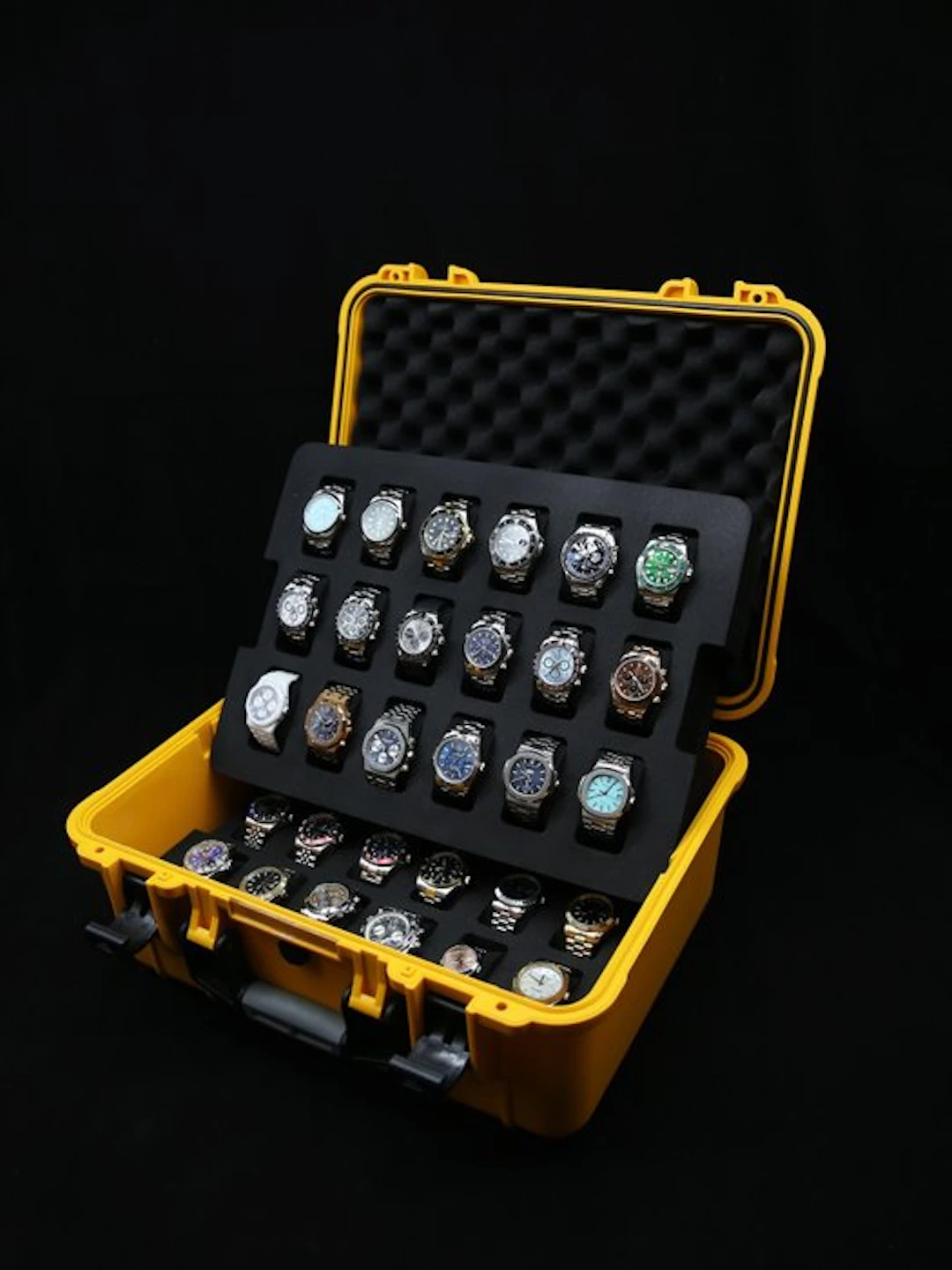Indestructible IP67 Watch Suitcase for 36 Watches...