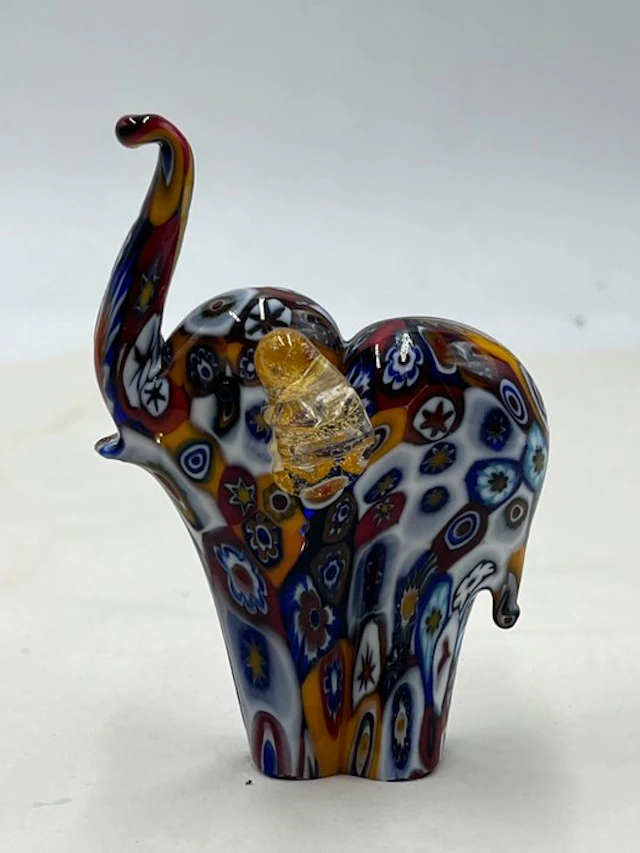 Figurine - Campanella Livio elefante in murrine...