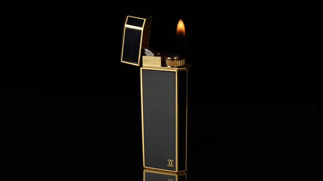 Cartier - Pentagon Pattern Vintage gas Lighter - Lighter - Lacquer Black