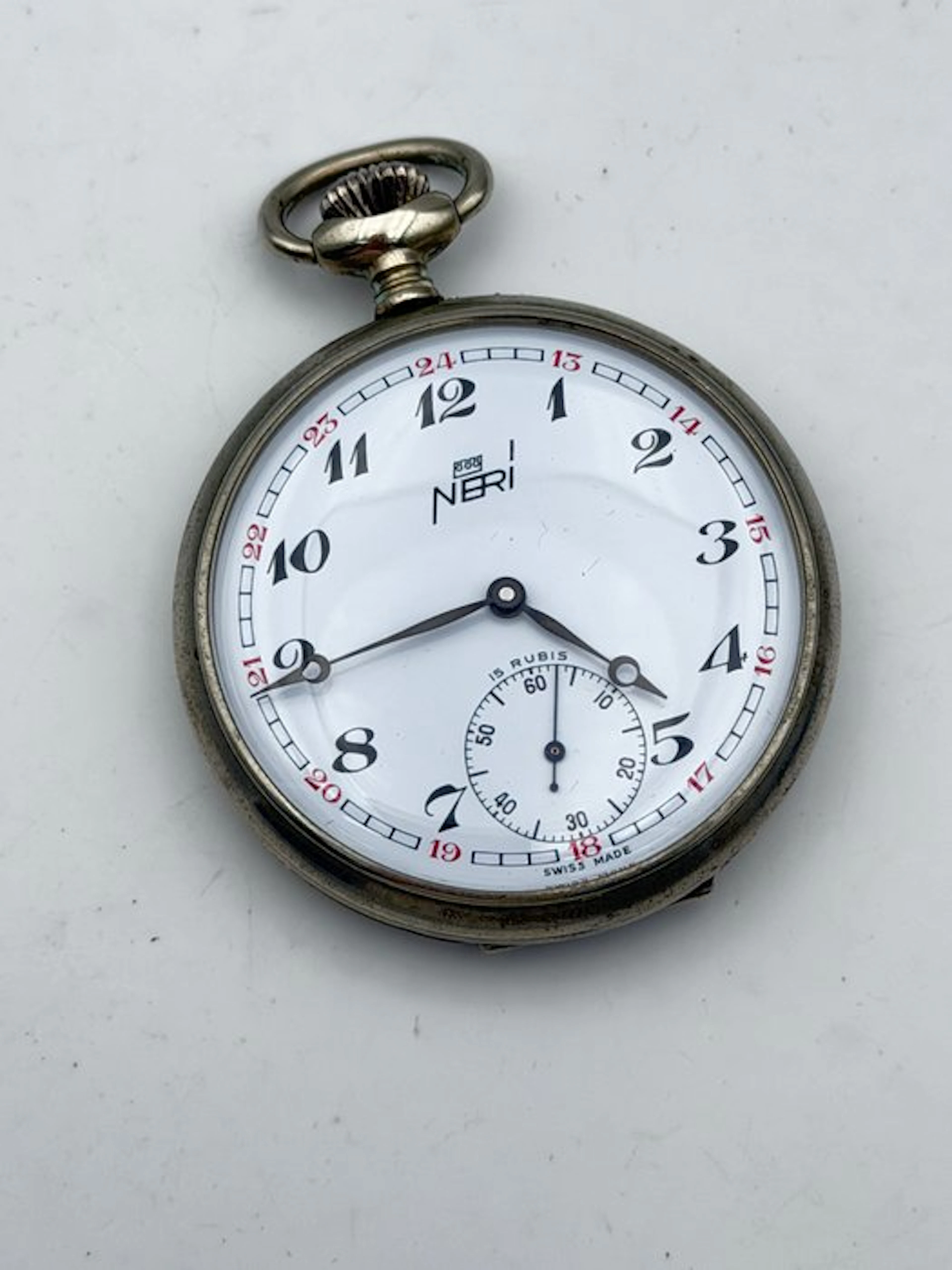 neri - fs ferrovie dello stato pocket watch unitas - 1960-1969