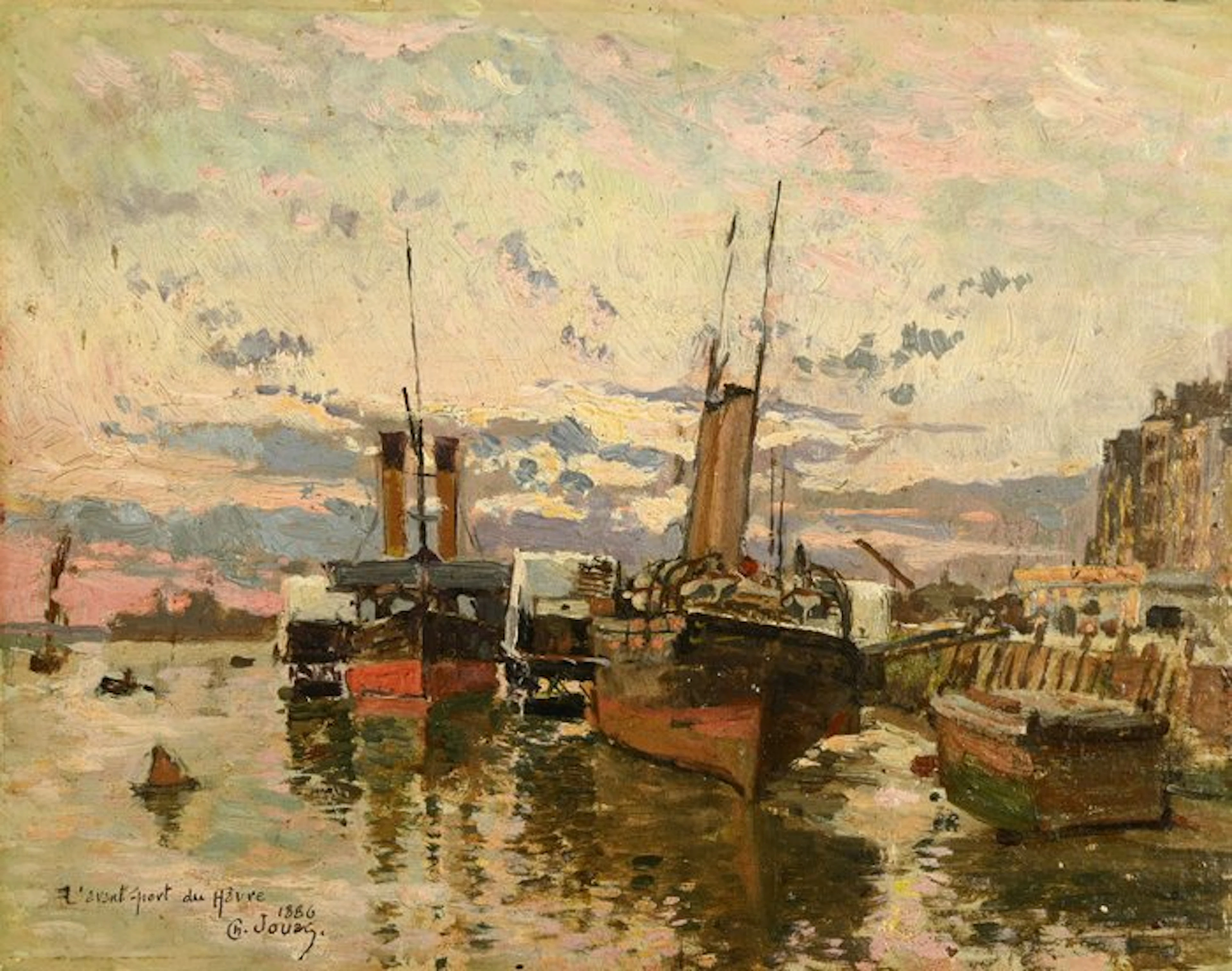Charles Jouas (1866-1942) - L'avant port du Havre