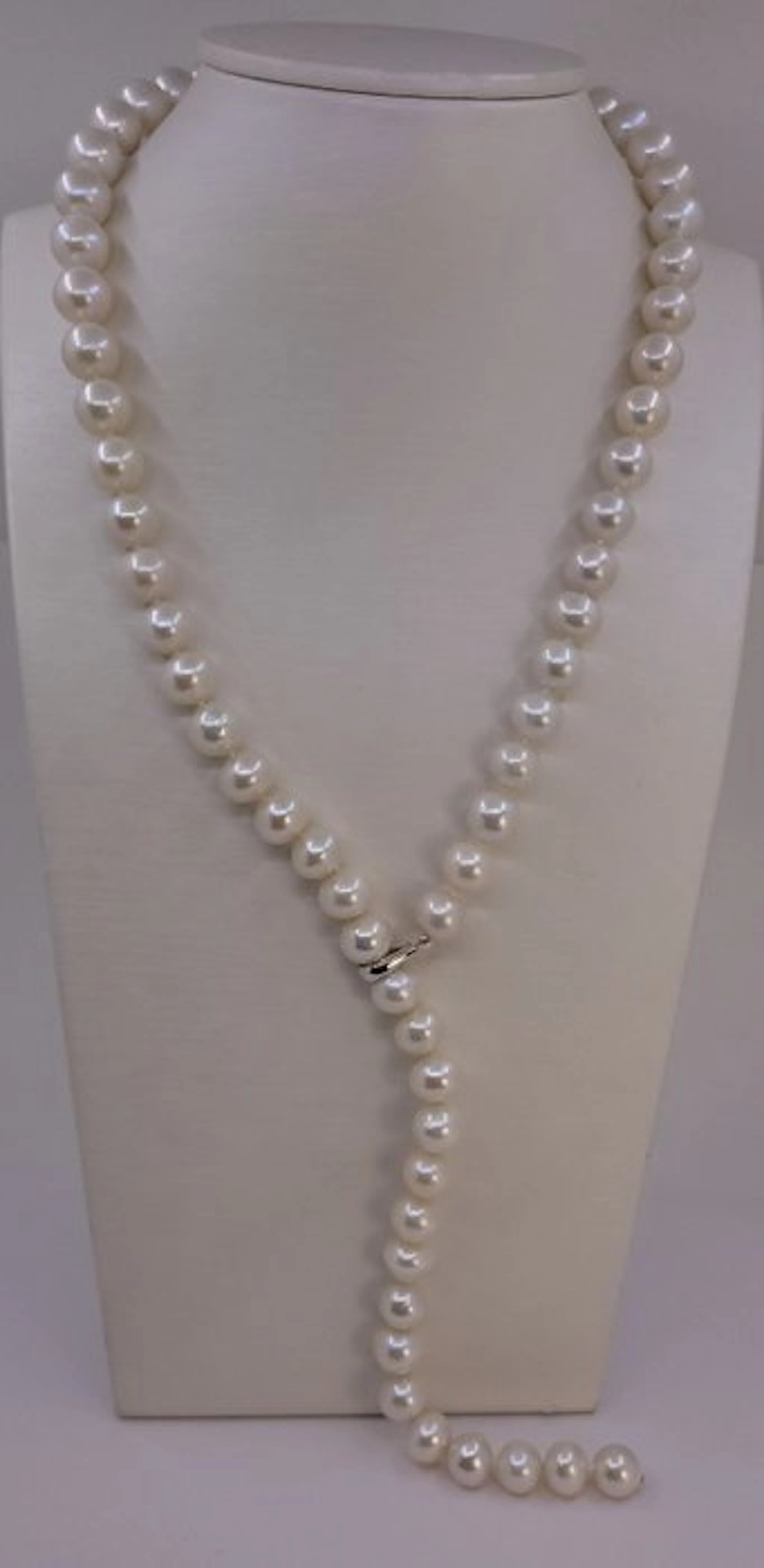 No reserve price - Necklace 10.5x11mm White Edison Pearls