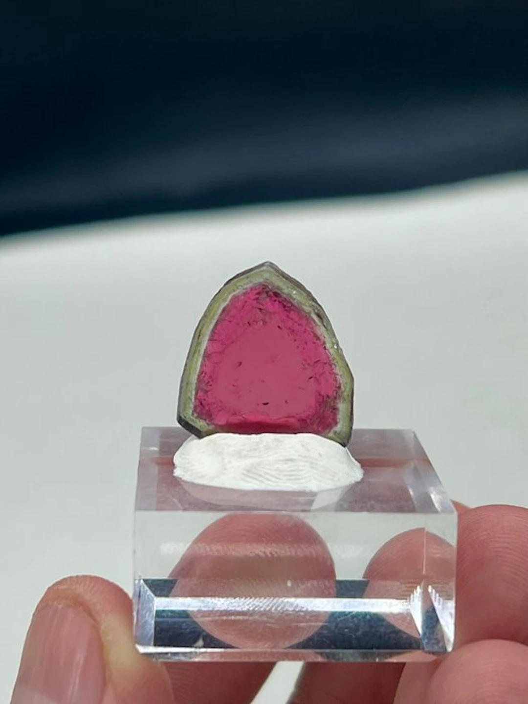 Watermelon tourmaline Slices - Height: 15 mm - Width: 15 mm- 2 g - (1)