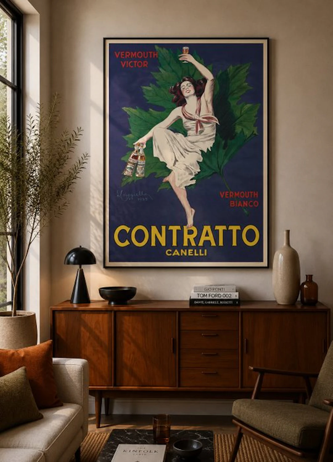 Leonetto Cappiello - Vermouth Victor - Contratto Canelli...