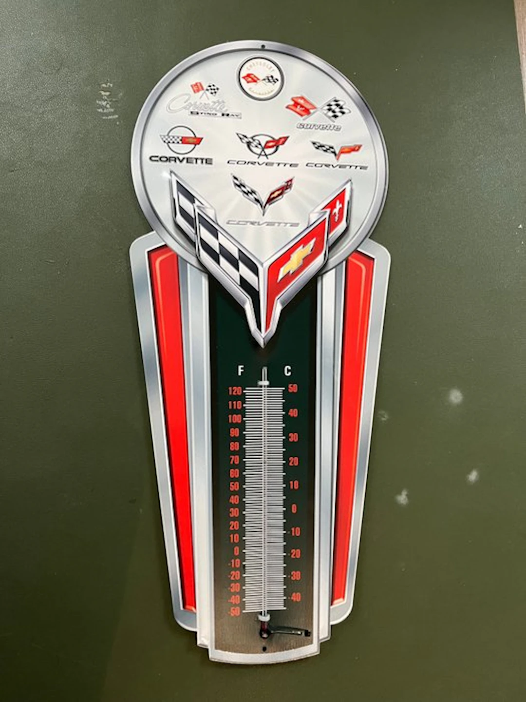 Thermometer - Metal - Chevrolet Corvette