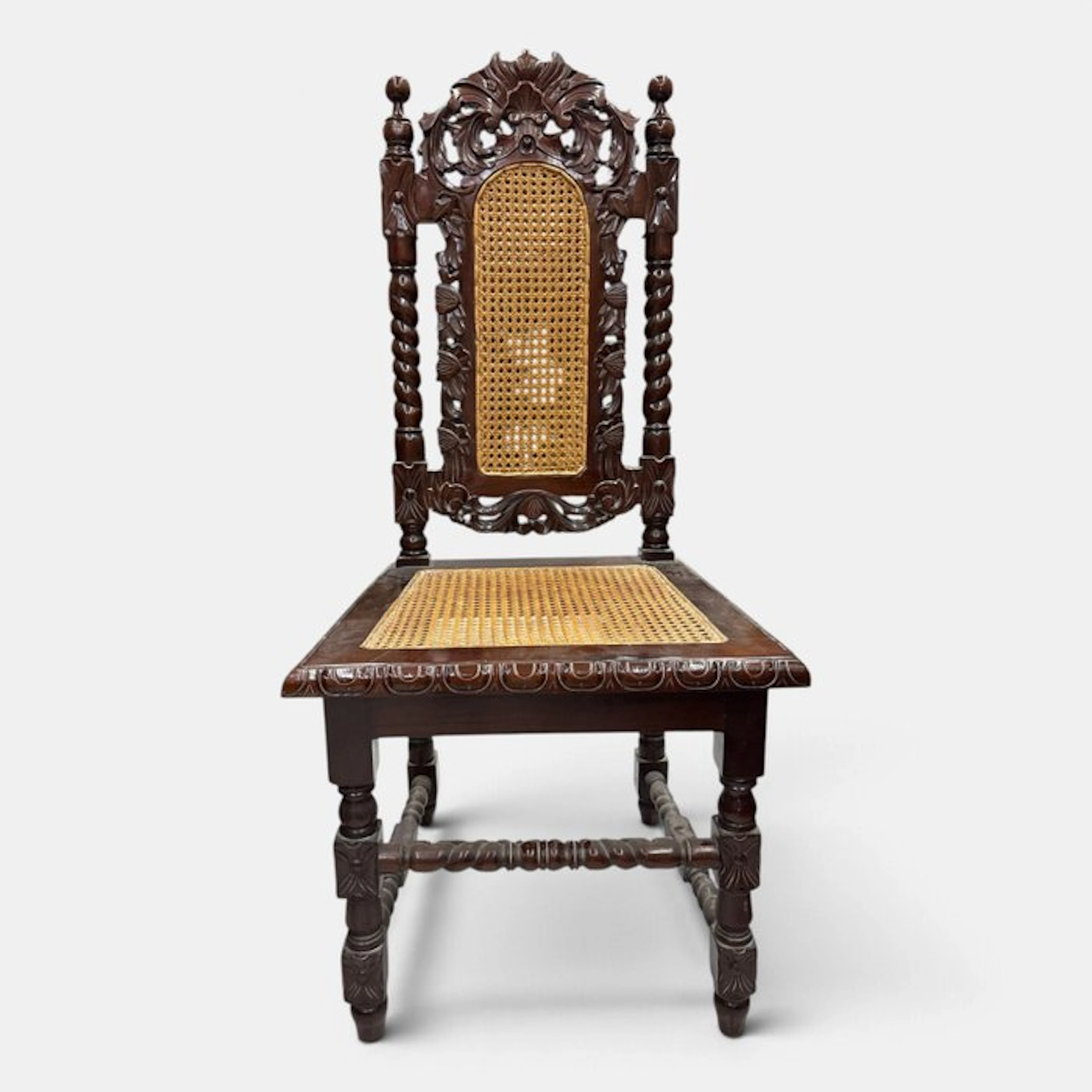 Chair - Mahogany, straw