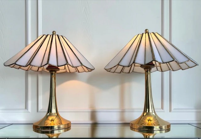 Honsel Leuchten - Table lamp (2) - Pair of Vintage Honsel...