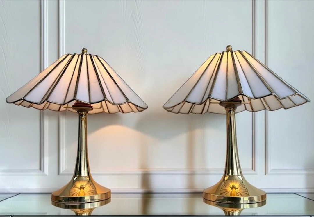 Honsel Leuchten - Table lamp (2) - Pair of Vintage Honsel...