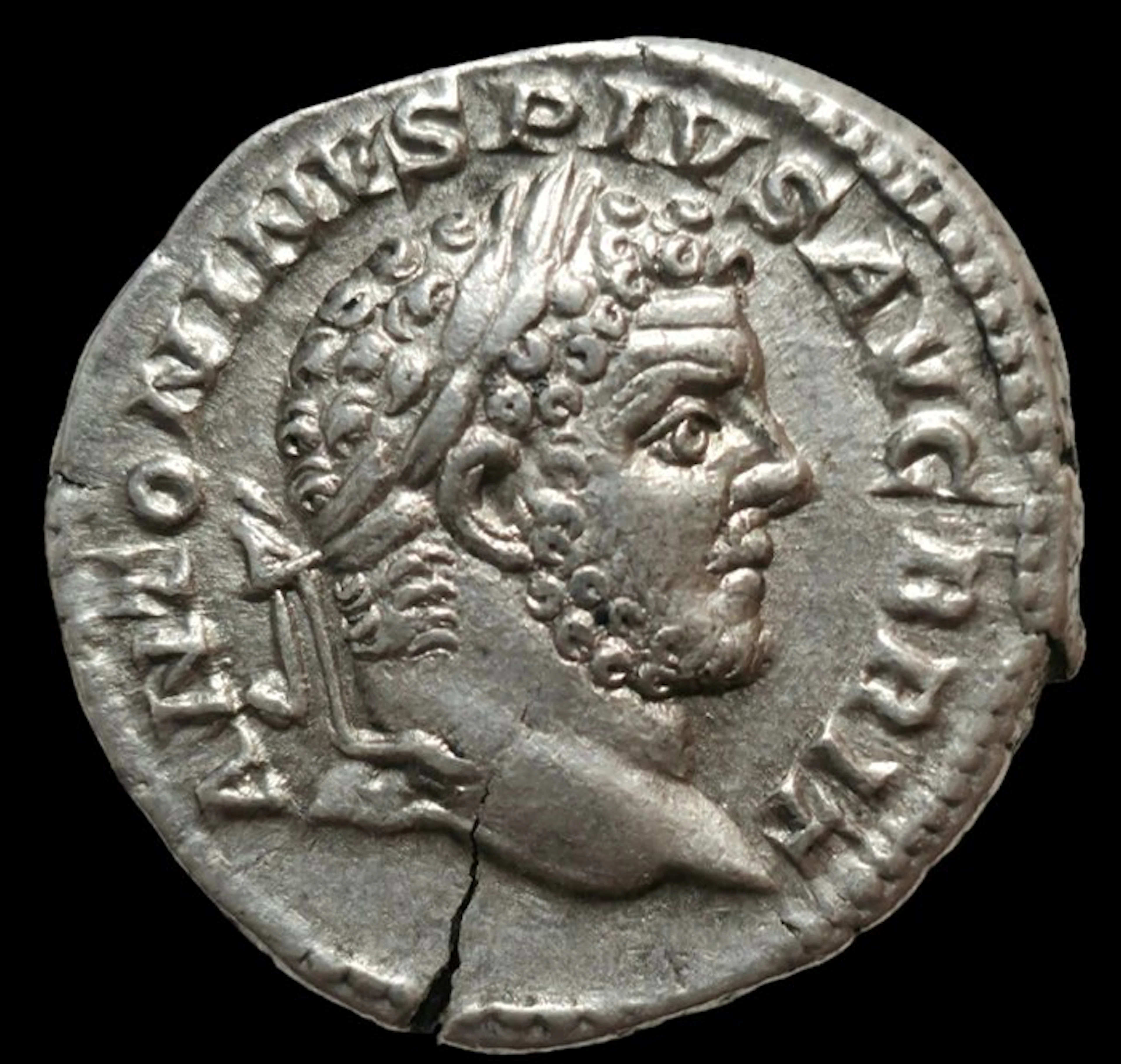 Roman Empire. Caracalla (AD 198-217). Denarius - Serapis (No reserve price)