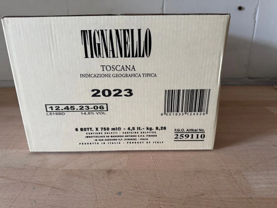 2023 Marchesi Antinori, Tignanello - Bolgheri - 6 Bottles (0.75L)