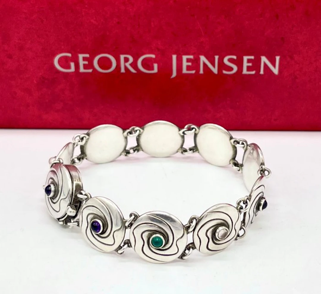 No reserve price - Georg Jensen - Bracelet - 403 with chrysoprase