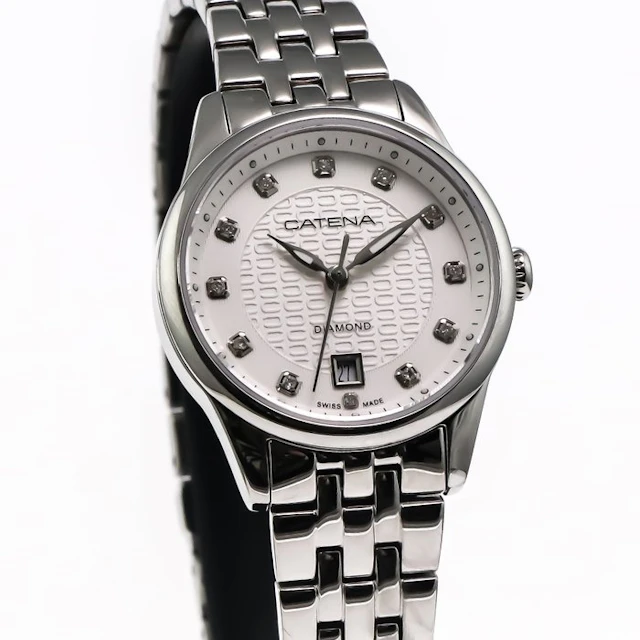 Catena - Diamond Swiss Made Watch - CAD009-BM - No reserve price -