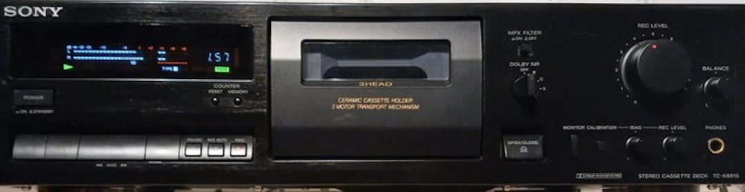 Sony - TC-K661S / 3-Head Single Stereo Audio-cassette deck