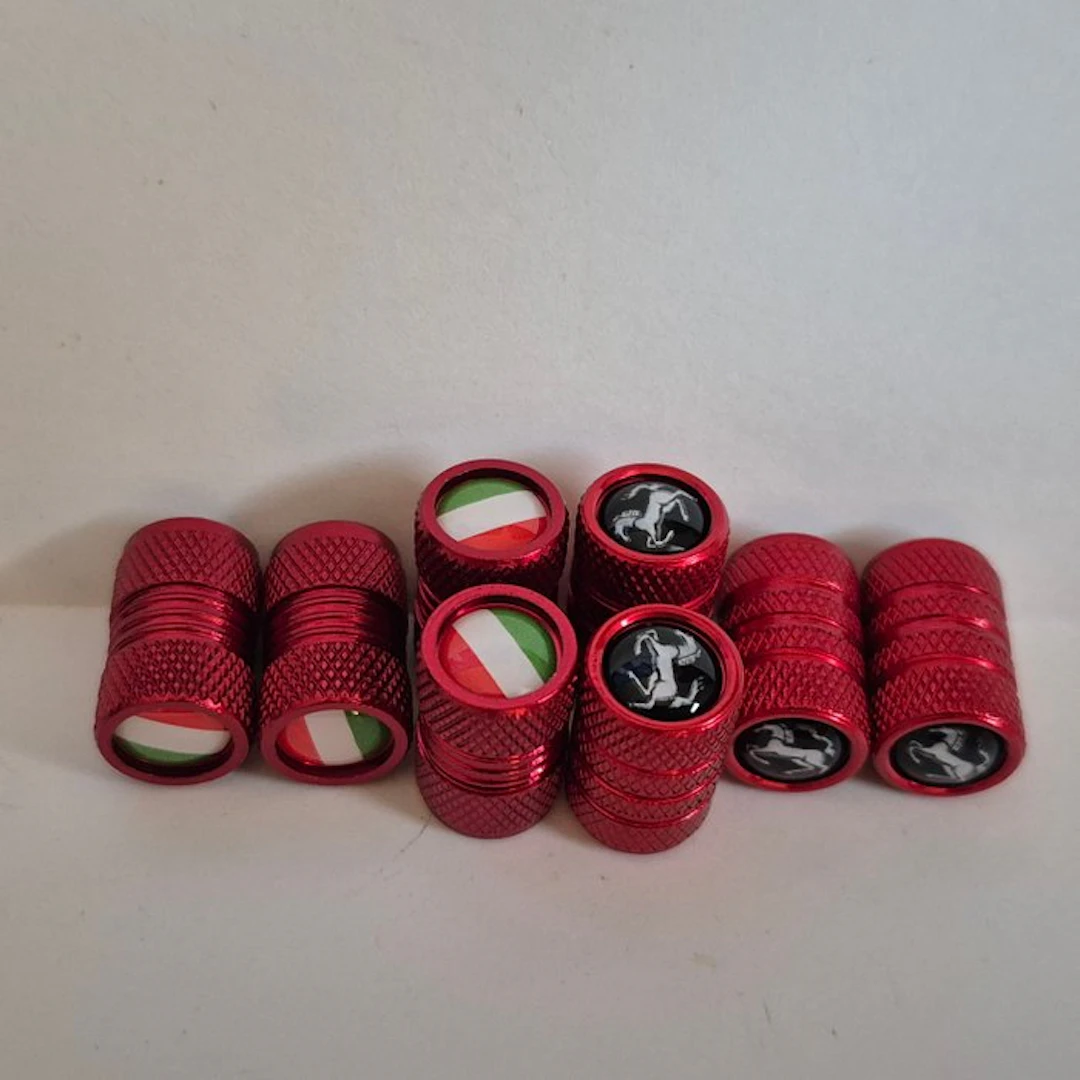 Ferrari valve caps + Italian flag - Ferrari - universeel