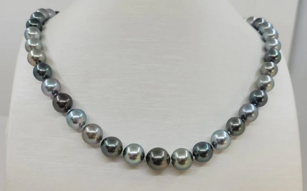 Necklace PSL Certified Multi Tahitian Pearls - 8.0x10.6mm
