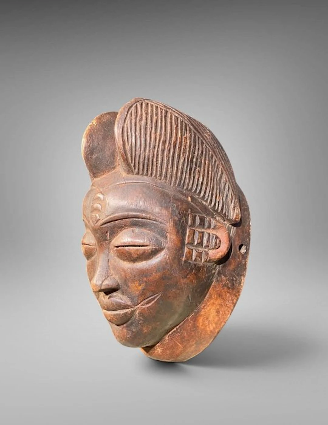 Black Punu mask from Gabon - sculpture Punu - Punu - Gabon (No reserve price)
