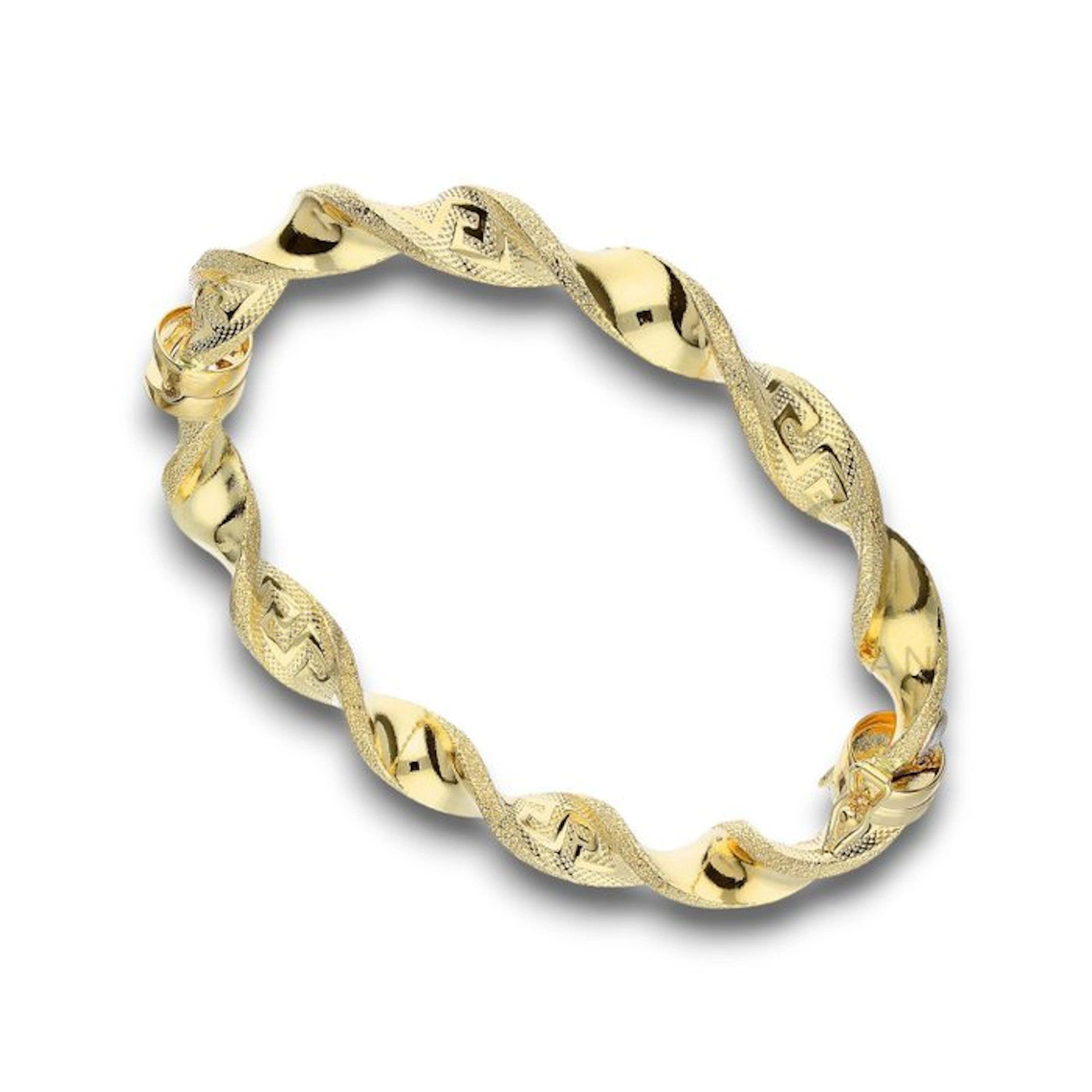 Bracelet - 18 kt. Yellow gold - Torchon with Greek key motif 11.9 g
