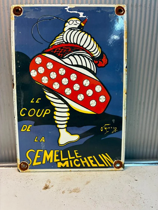 Michelin ‘Le Coup de la Semelle’ – geëmailleerd...