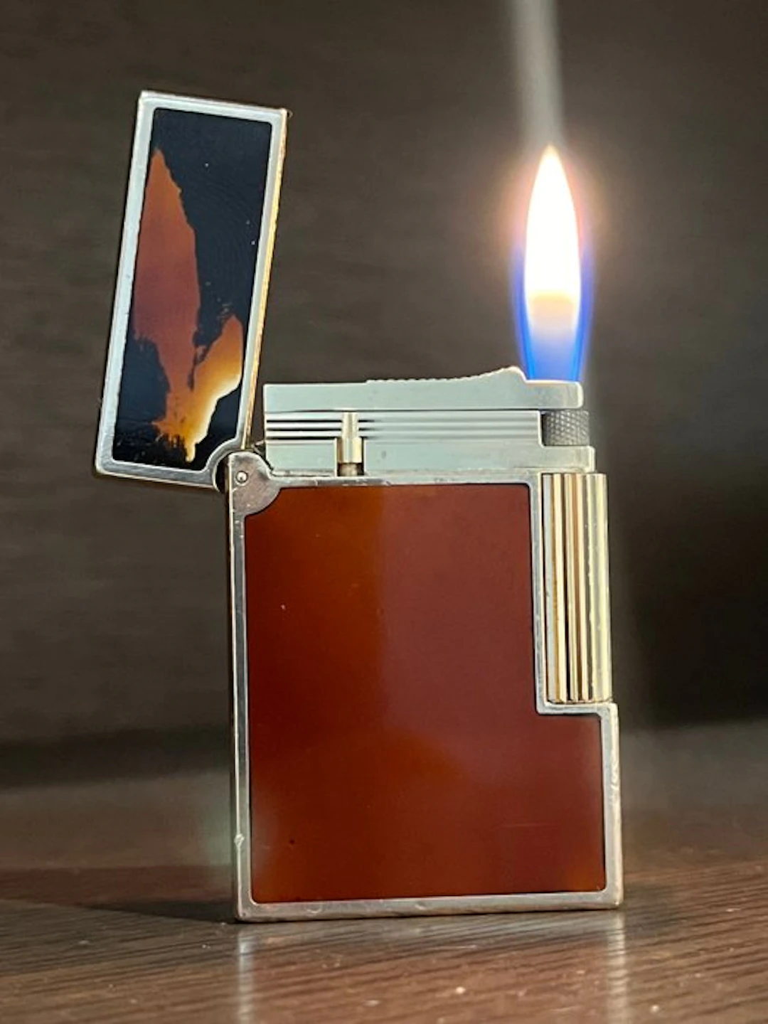 S.T. Dupont - Line 2 - Pocket lighter - Gold plated, Lacquer