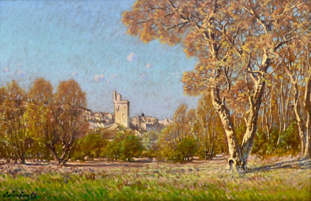 Léon Joubert (1851-1928) - Vue de la Tour Philippe le Bel...
