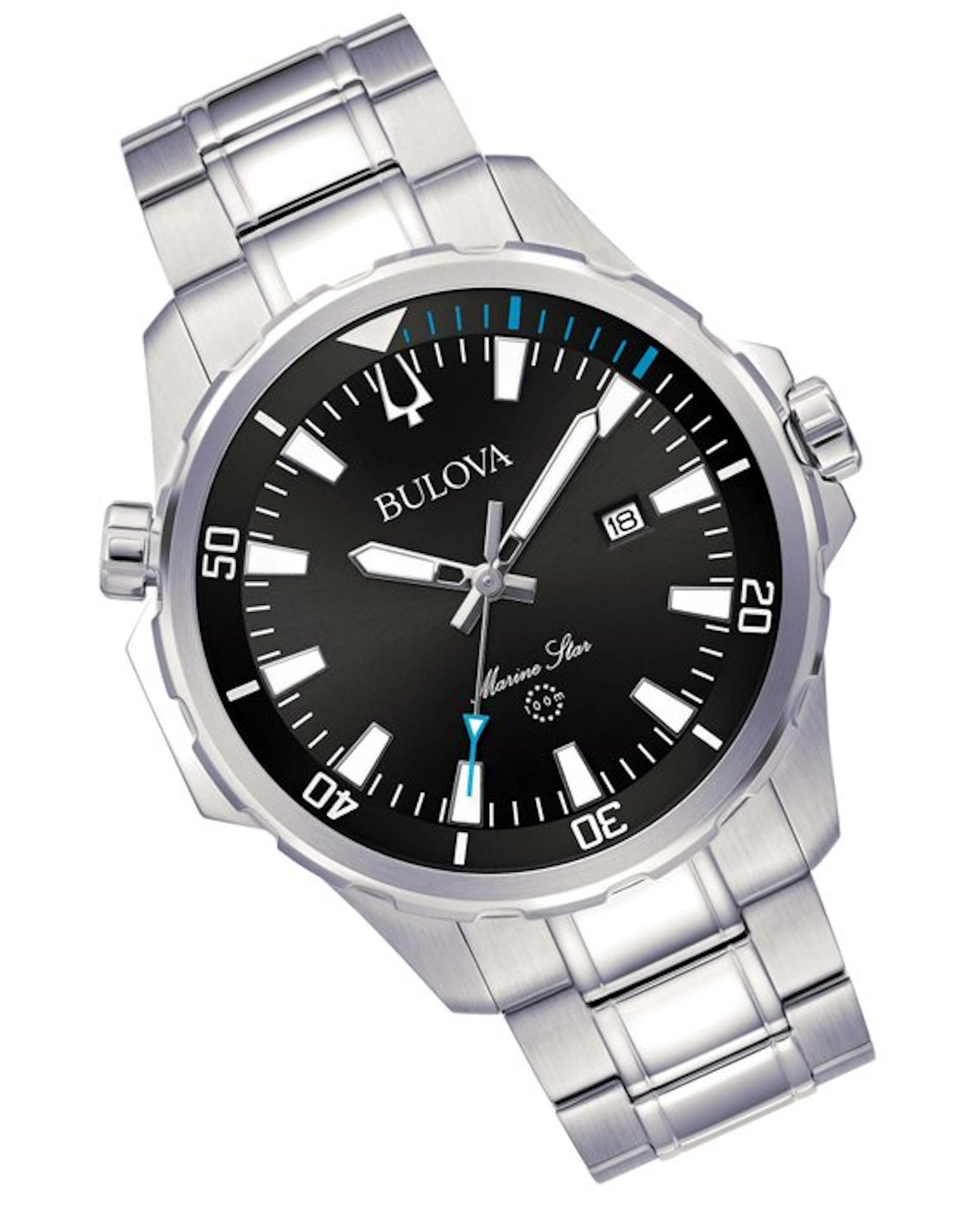Bulova - " NO RESERVE PRICE" - Marine Star Black...