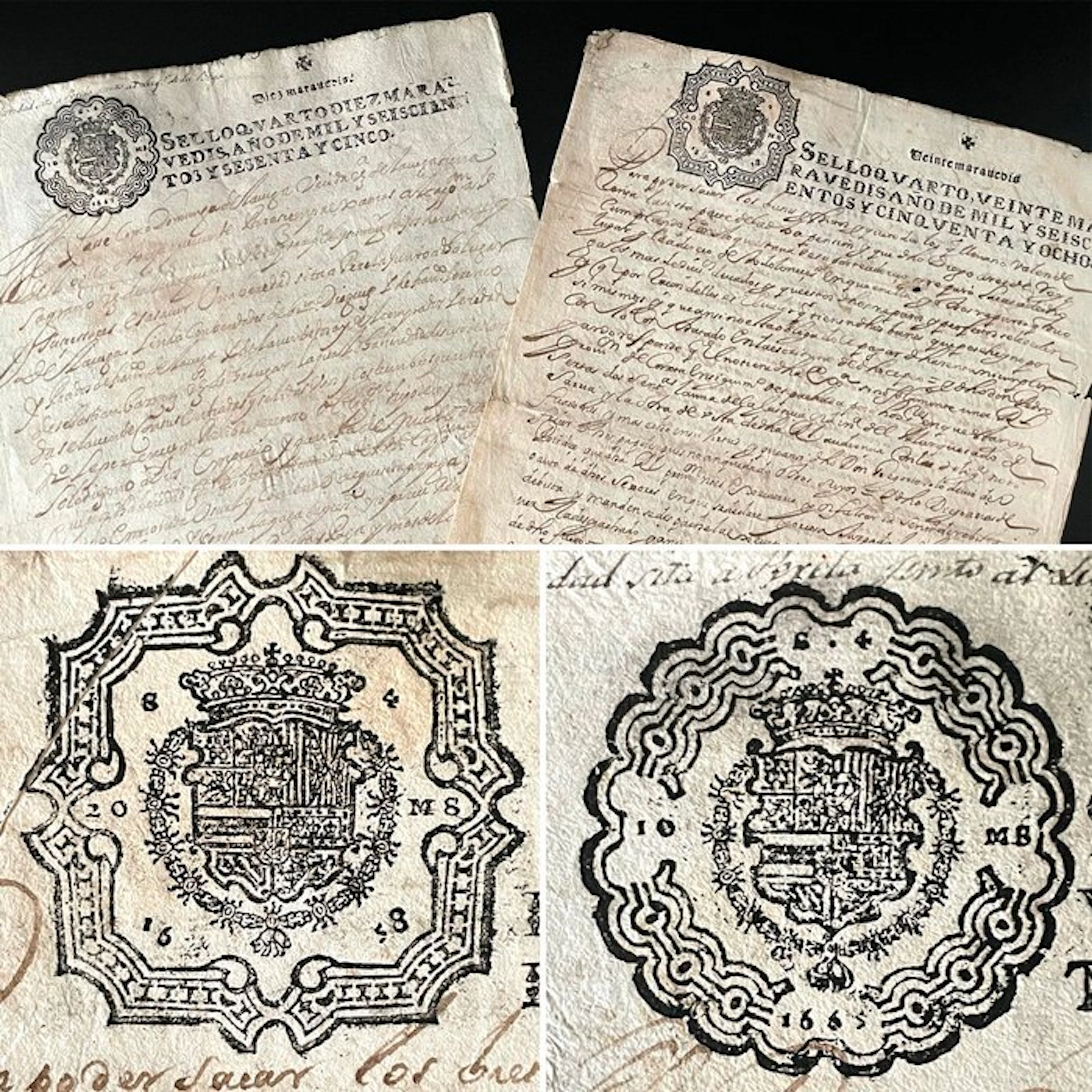 Manuscrito - Año 1658 y 1665