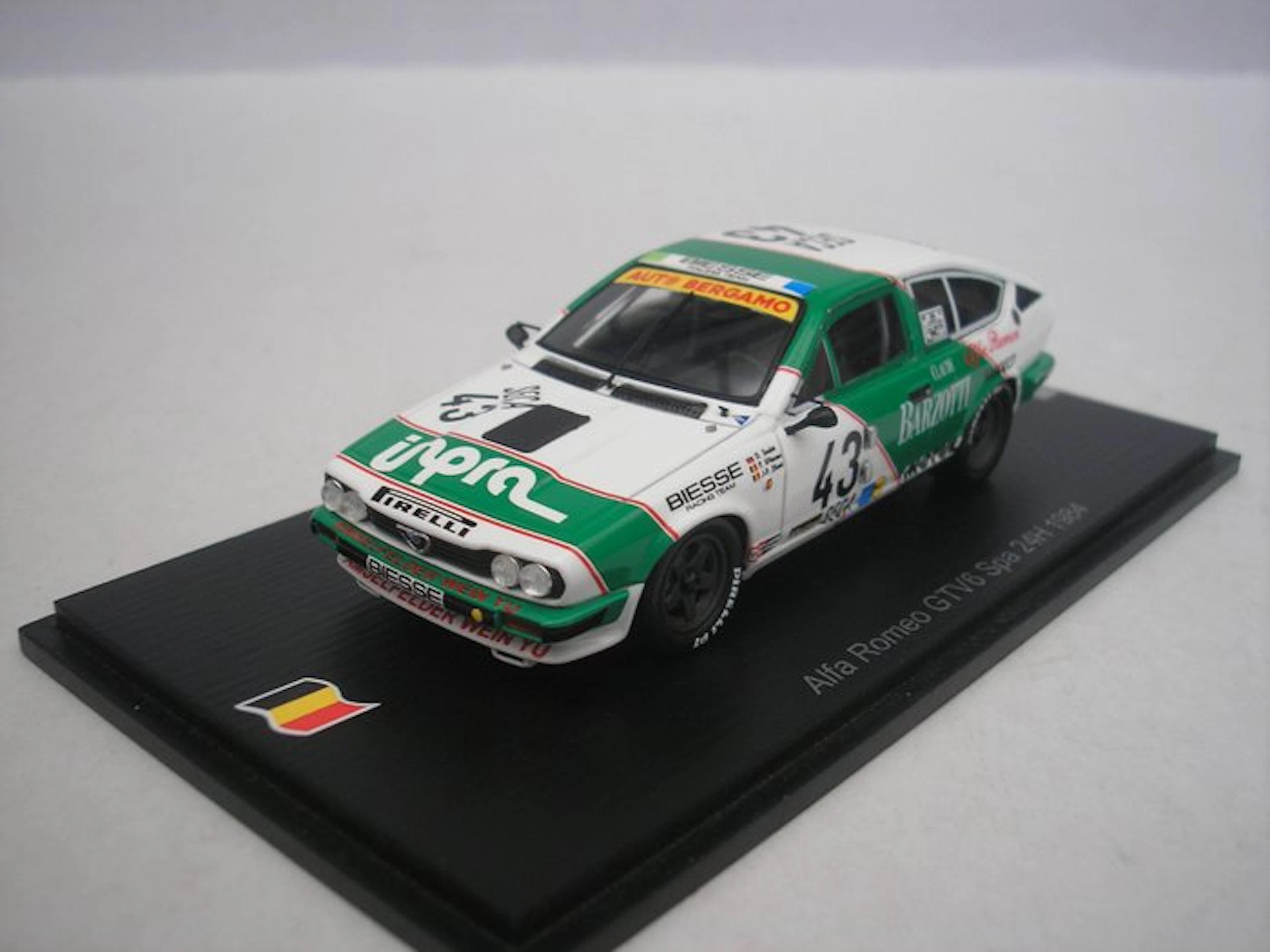Spark 1:43 - Model race car - Alfa Romeo GTV 6 #43 - 24h Spa 1984 D