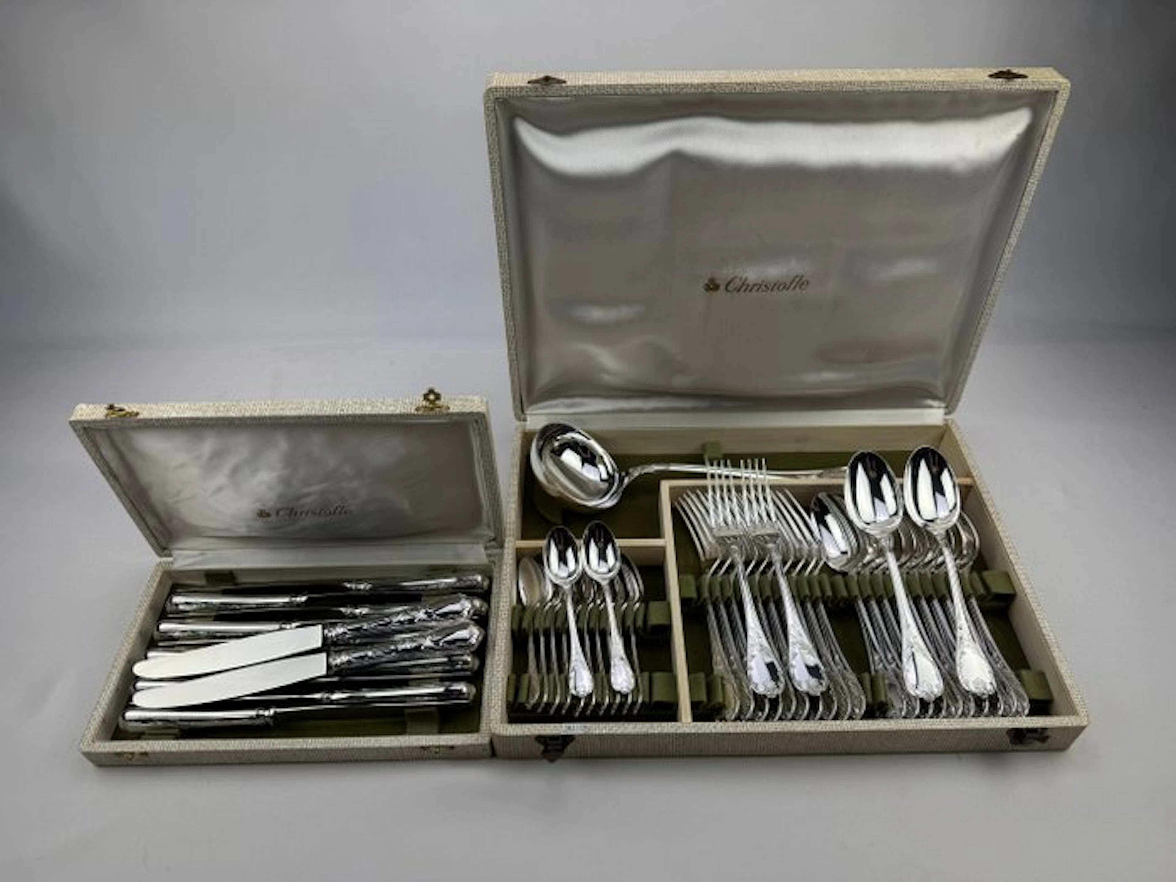 Christofle - Table service for 12 (49) - Marly - Silverplated