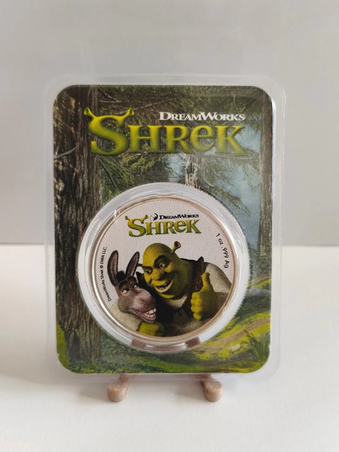 Niue. 2 Dollars 2021, Shrek, 1 Oz .999 Silver (No reserve price)