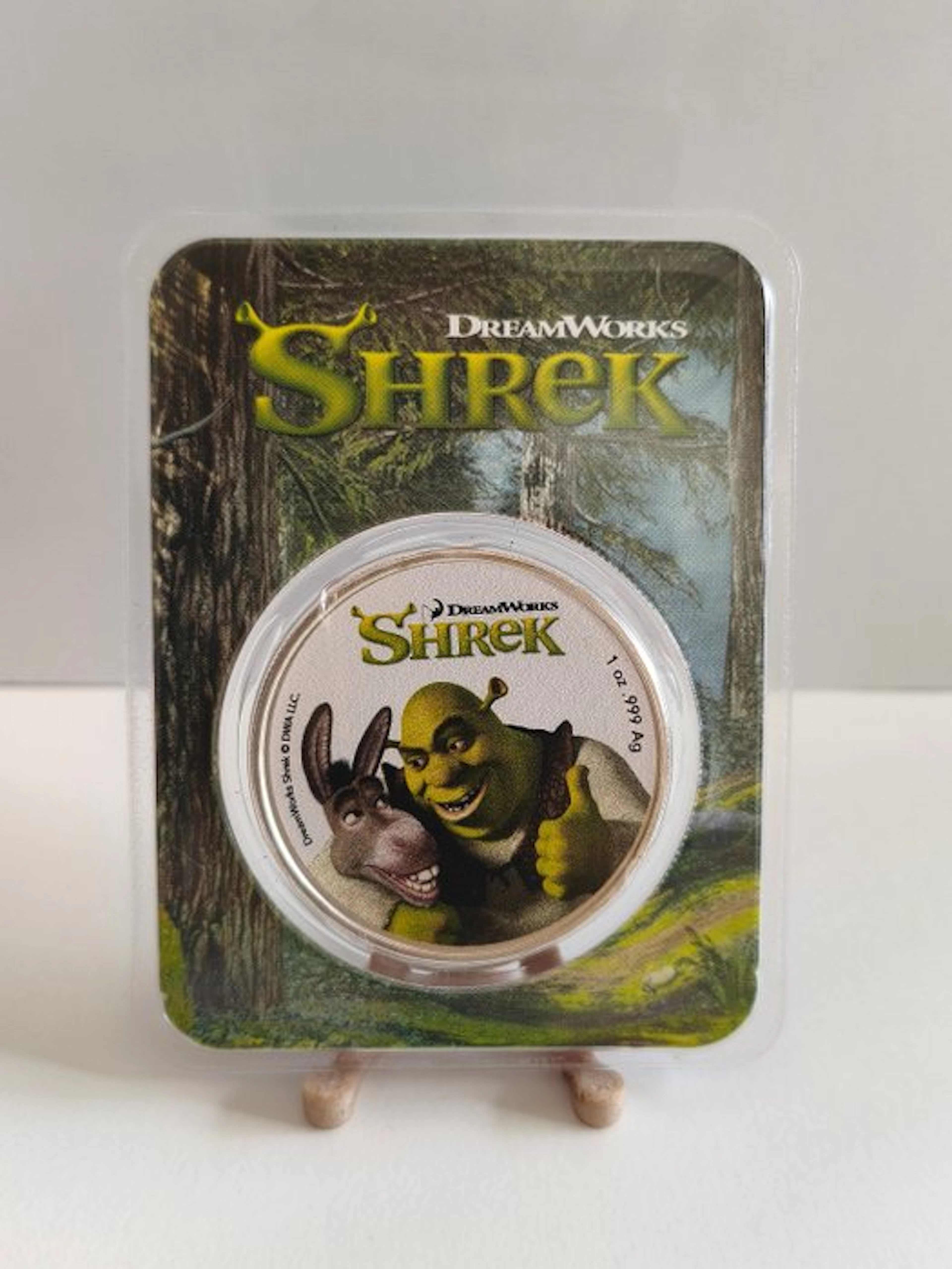 Niue. 2 Dollars 2021, Shrek, 1 Oz .999 Silver (No reserve price)