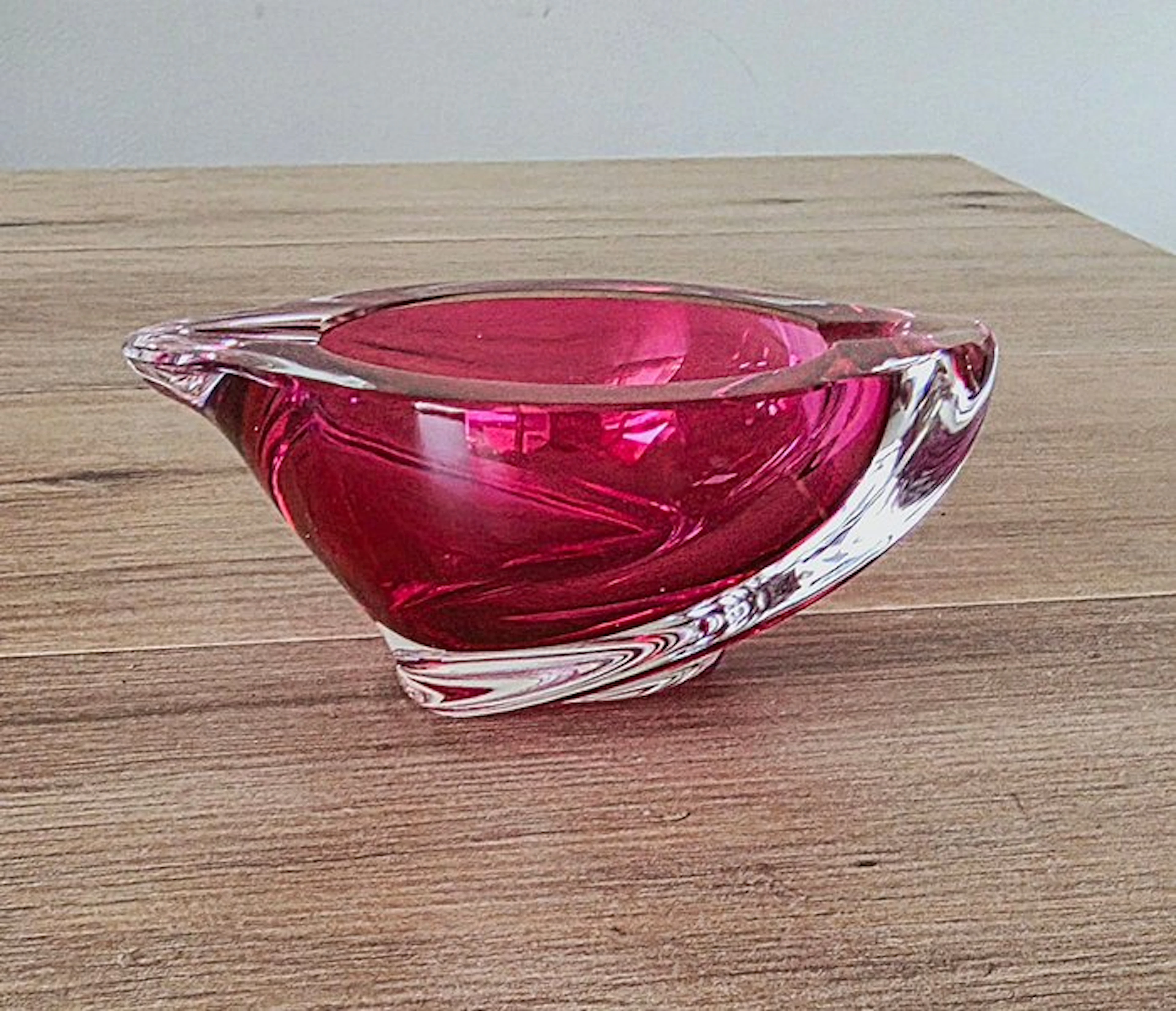 Ashtray - Coupelle en verre de cristal Val Saint Lambert...