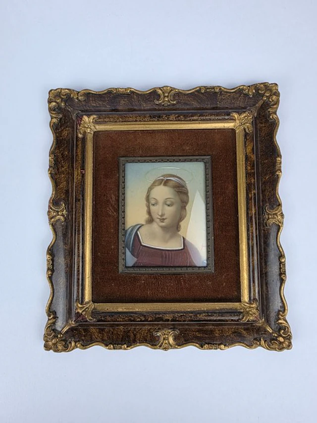 Italian school (XX) - Madonna del cardellino da Raffaello Sanzio - Miniatura
