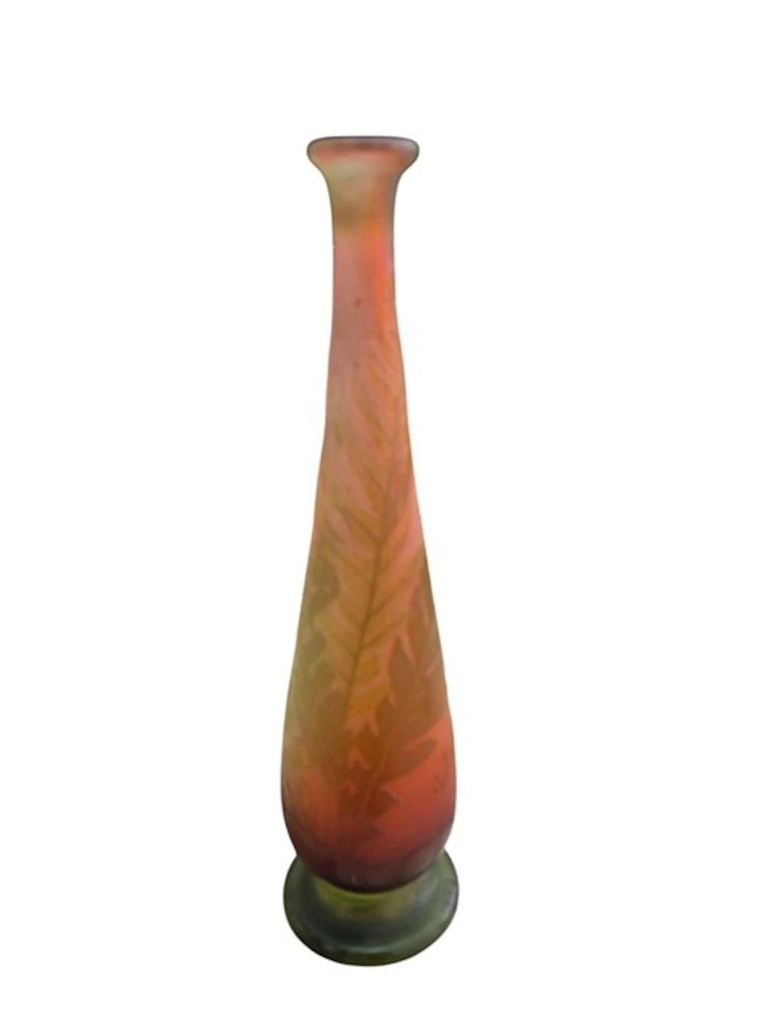 Emile Gallé - Vase - Glass - soliflore vase