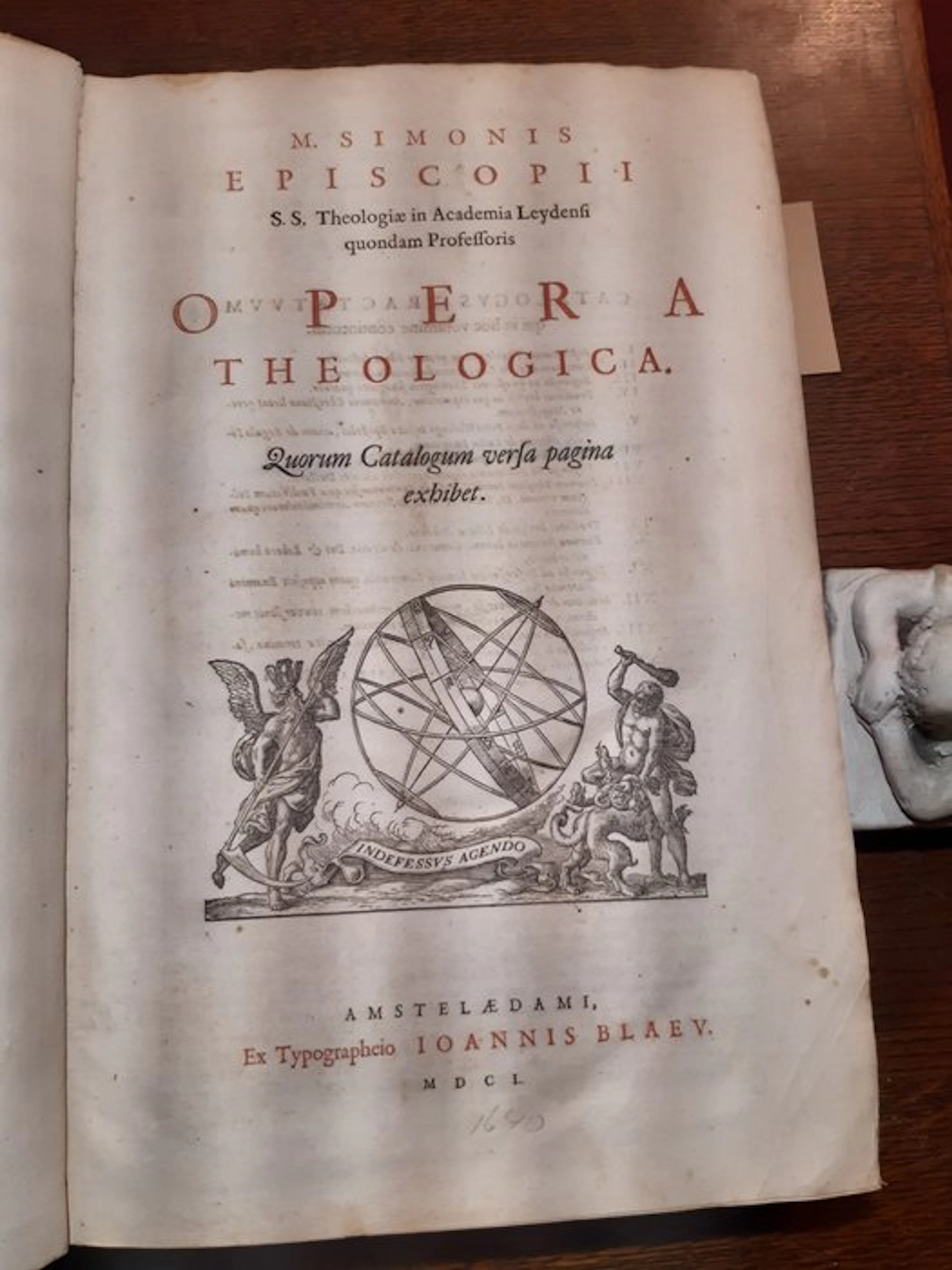 Simon Bisschop - Opera Theologica. Quorum Catalogum versa pagina exhibet - 1650