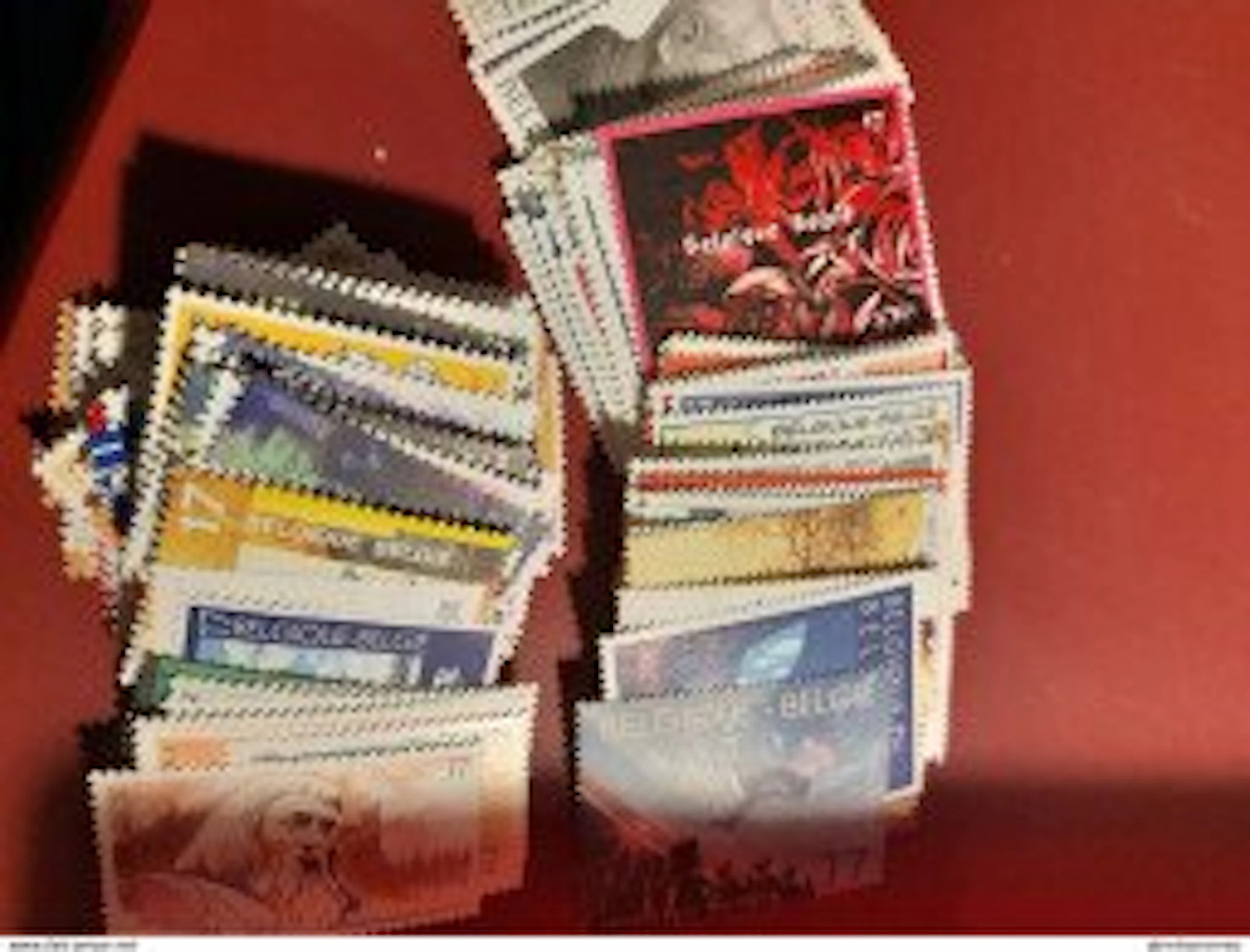 Belgium - lot of valid postage stamps 500 stamps of 17 fr = 8,500 fr = 212 euro