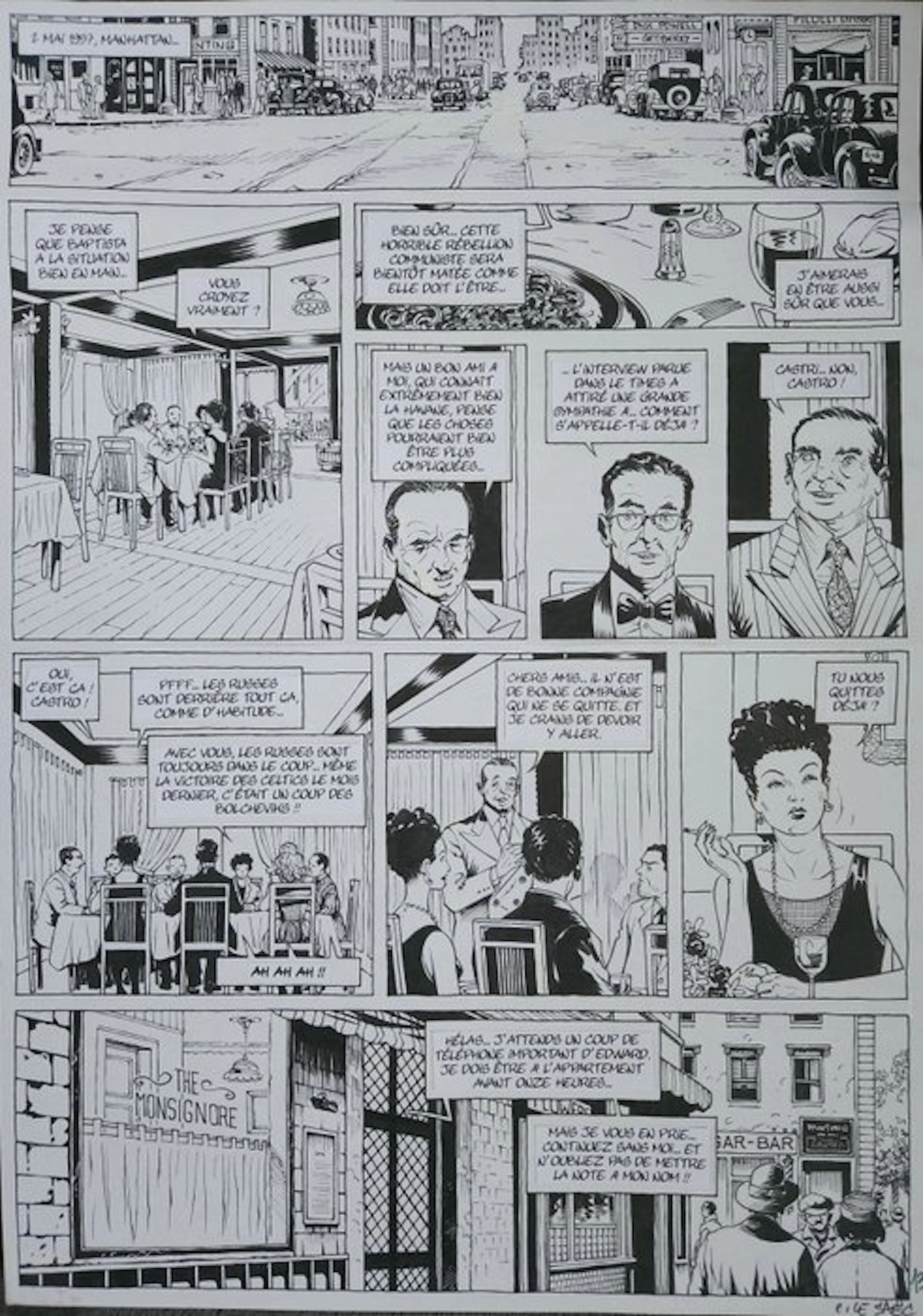 Le Saec, Erwan - 1 Original page - Mafia Story