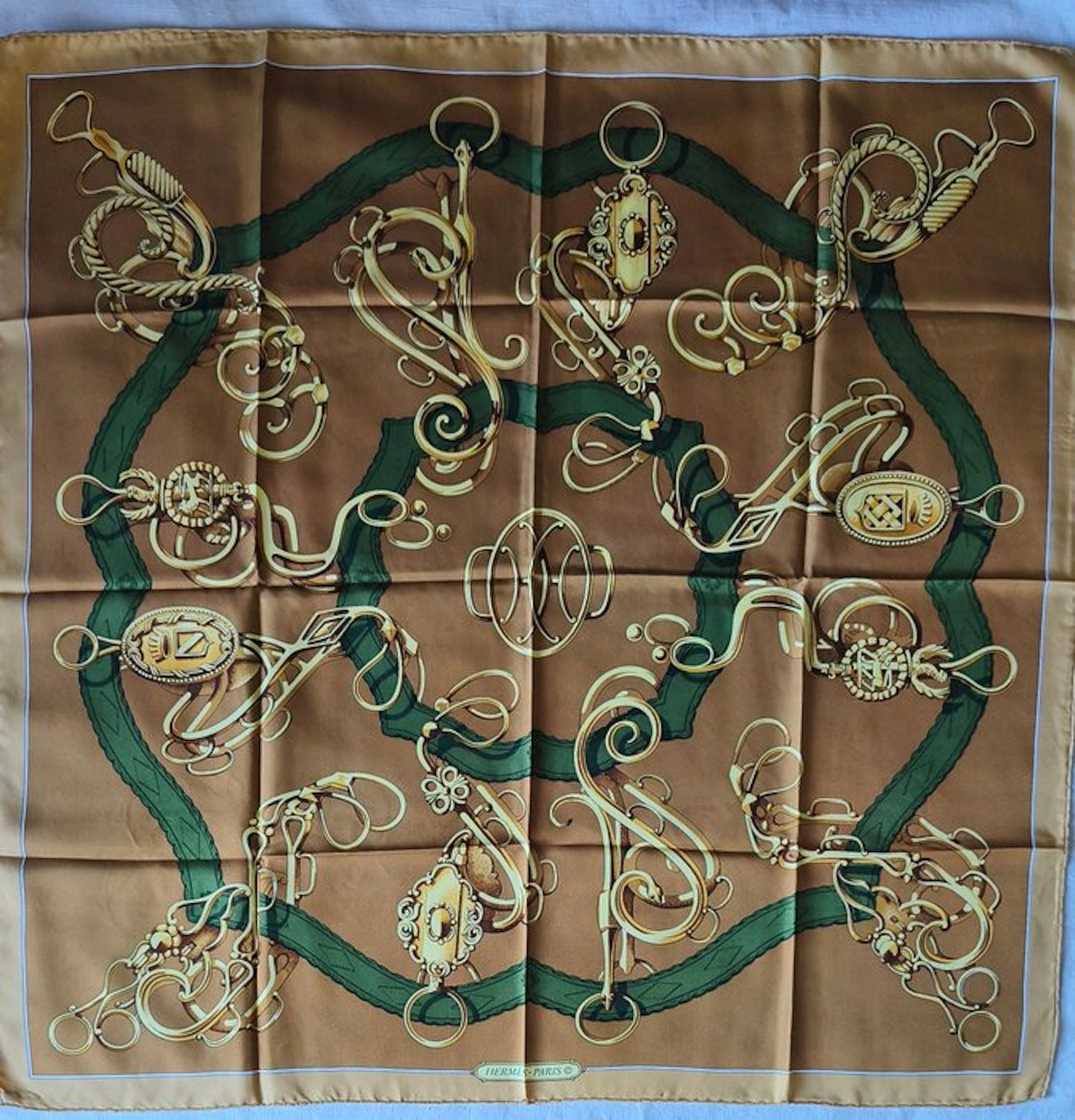 Hermès - PROFILÉ by Shan-Merry, 1974 - Foulard
