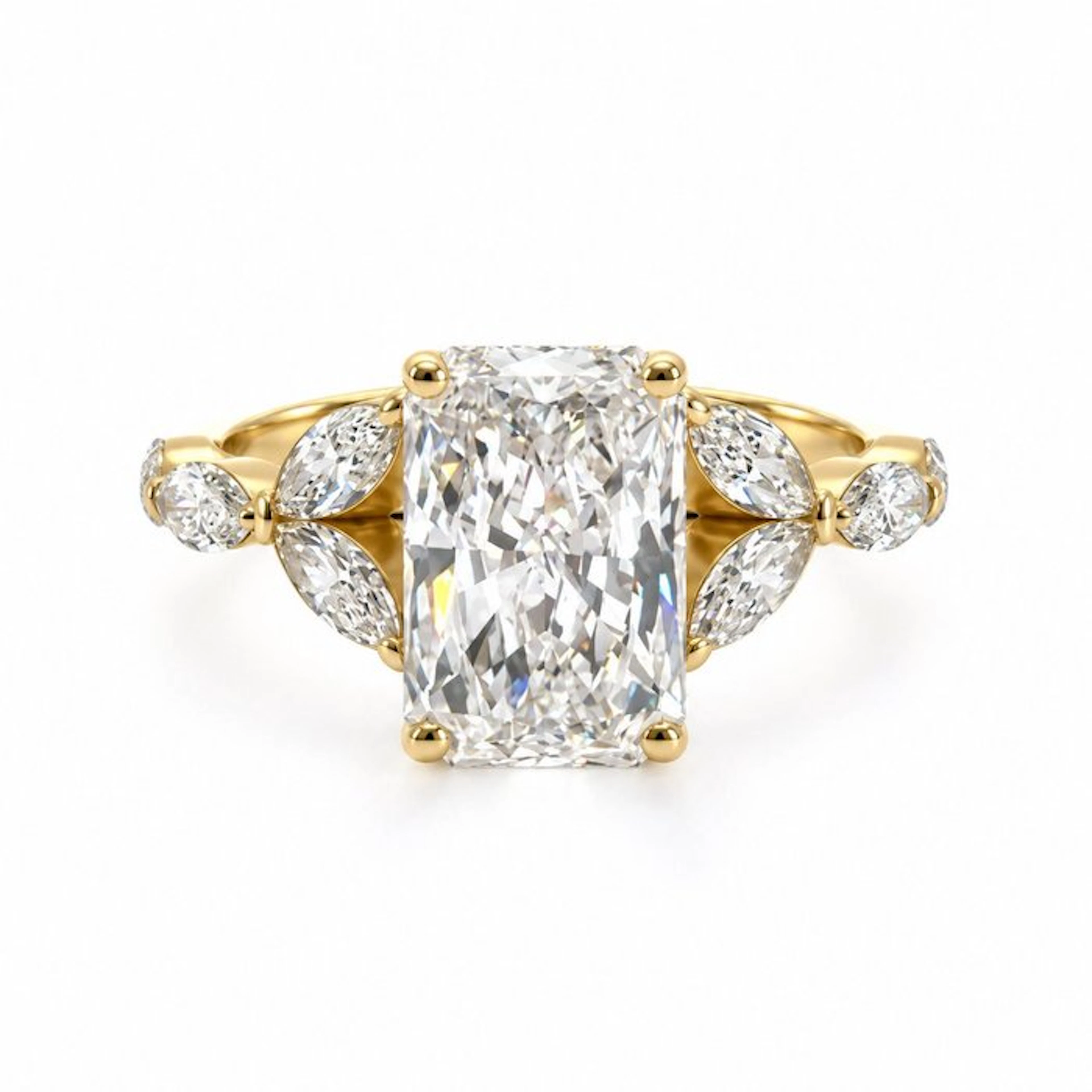 No reserve price - Ring - 14 kt
