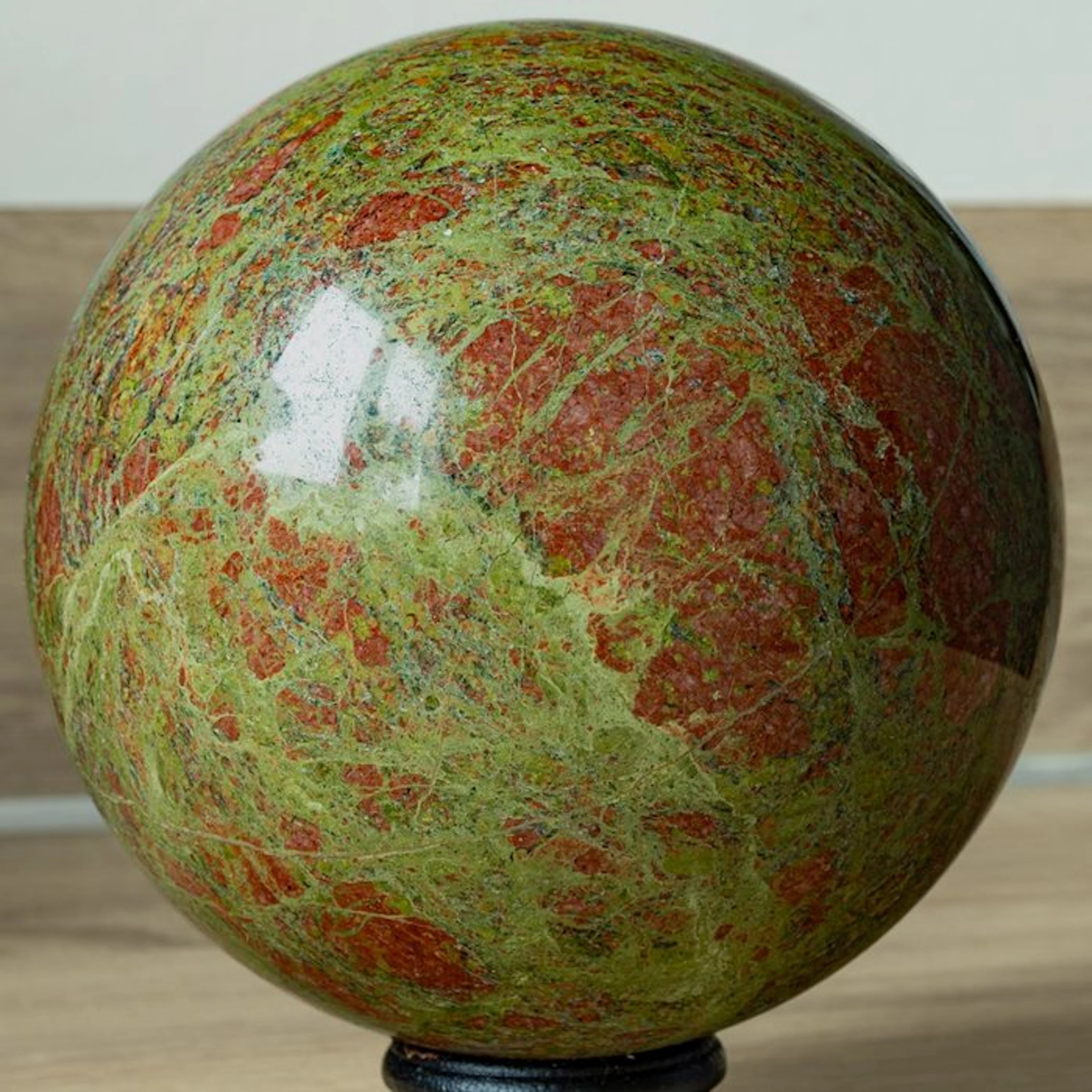 unakiet Fine quality Unakite Sphere - Height: 12.8 cm - Width: 12.8 cm- 3266 g