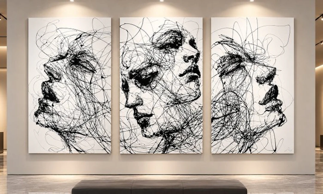 D. Witschkanow - ► „Echoes in Tension – Paralyze“ – Triptychon (XXL) № I