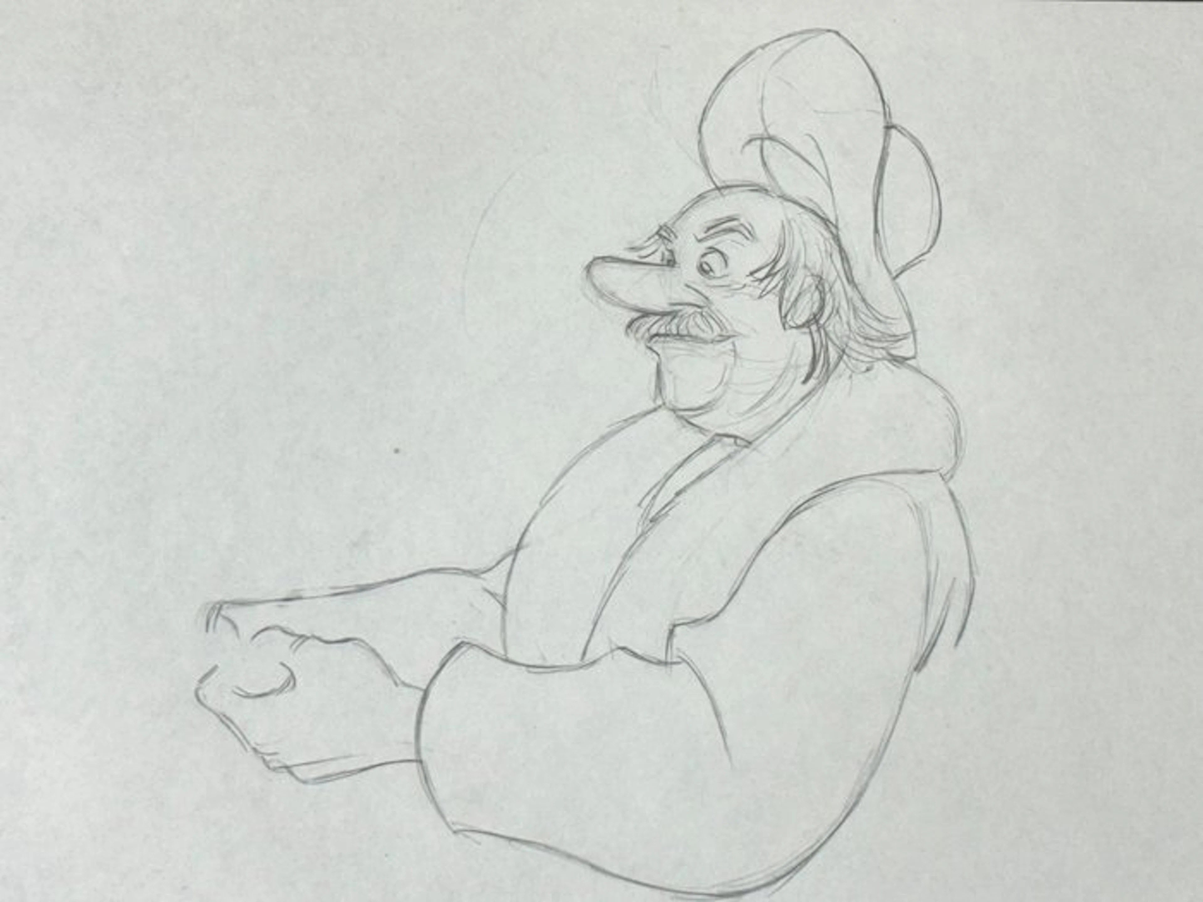 Walt Disney - Original Animation Drawing of Amos (40 x 32...
