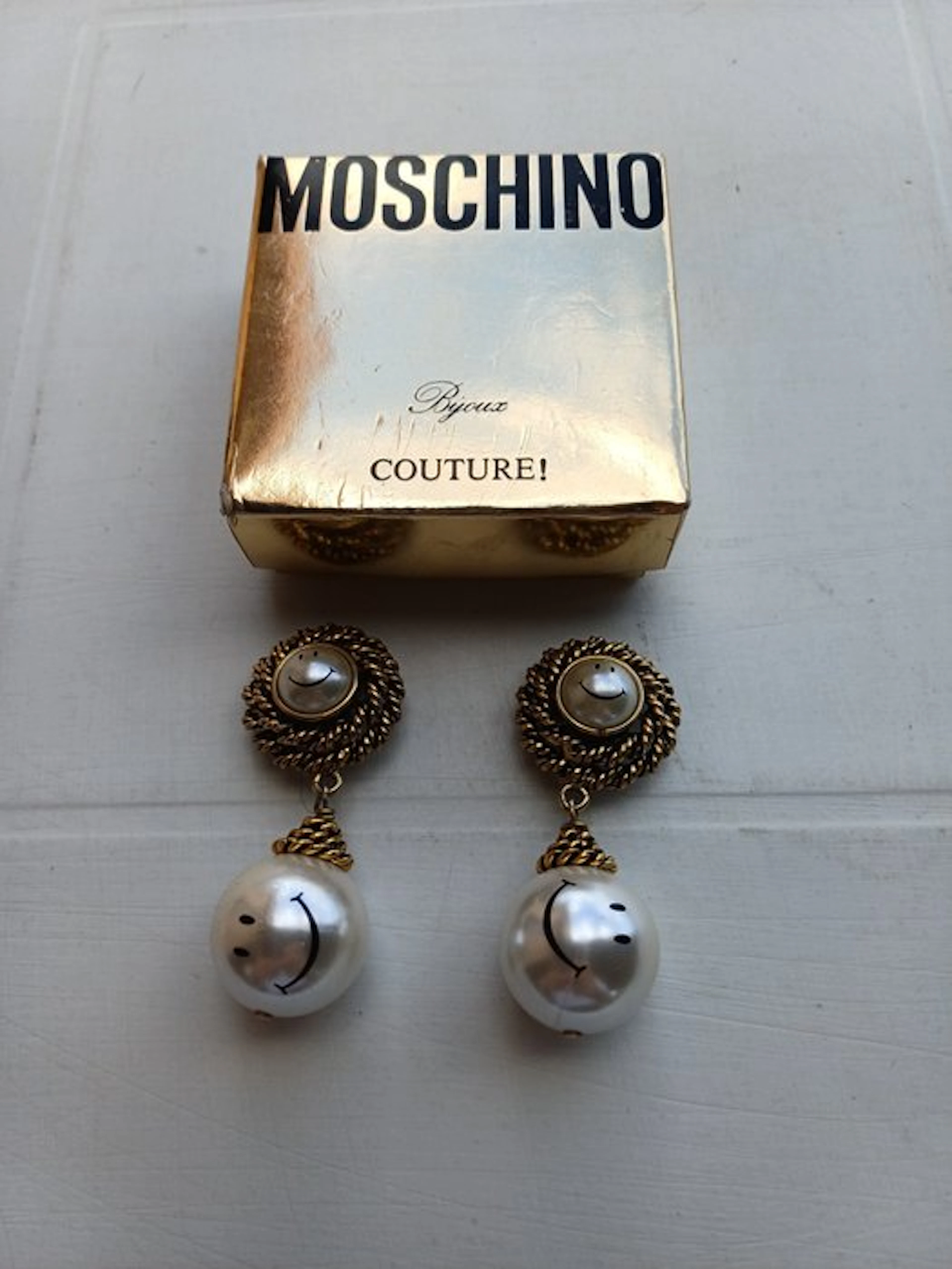 Moschino - Gold-plated, Metal, Resin - Earrings