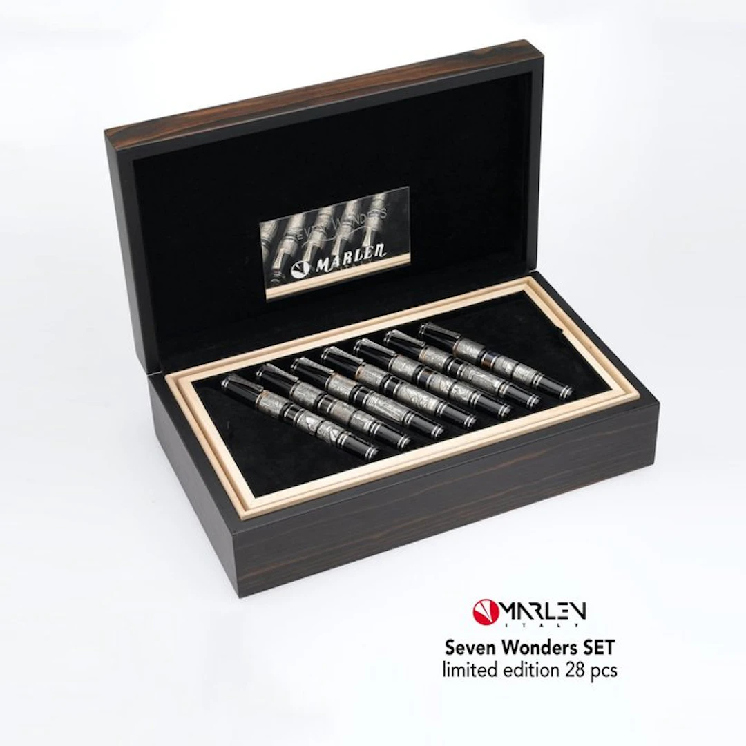 Marlen - Seven Wonders (SET di 7 penne) Edizione Limitata...