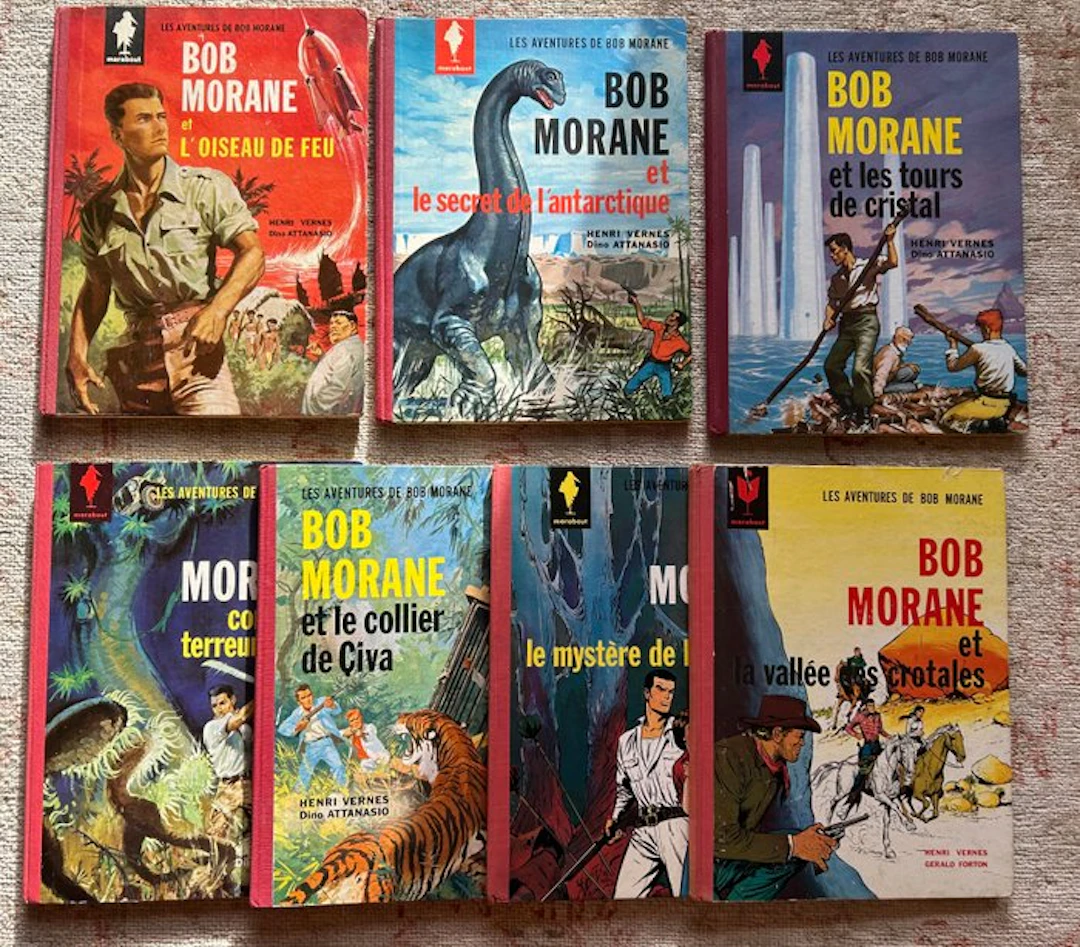 Bob Morane T1 à T7 - 7x C - 7 Album - First edition - 1960/1964