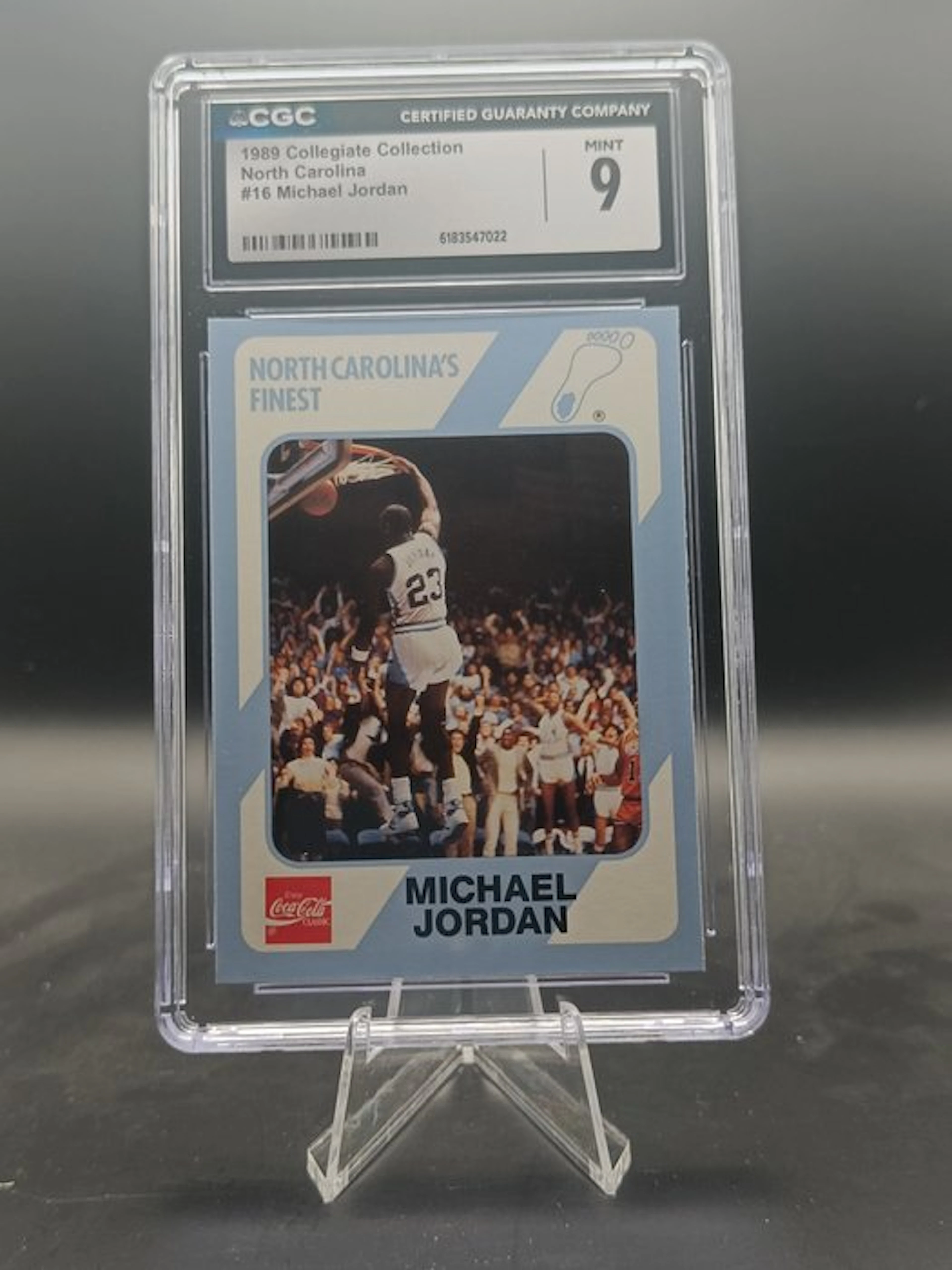 Collegiate Collection 1989 Michael Jordan #16 - CGC 9 Graded card