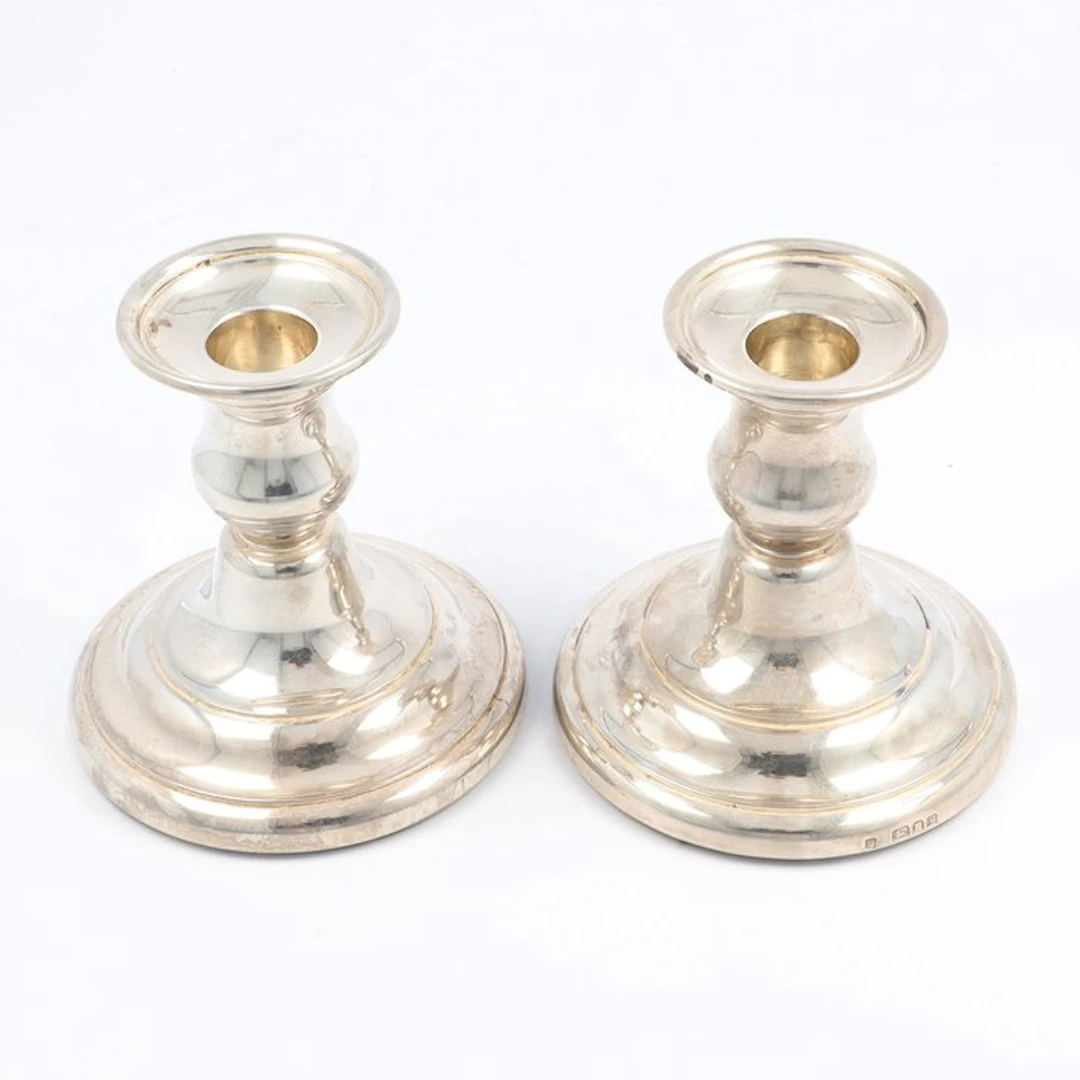 Alan M. Weisrose - Candleholder (2) - .925 silver