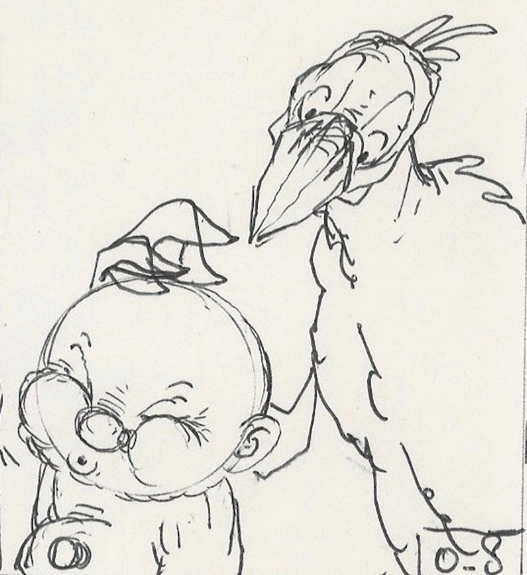 Dulieu, Jean - 1 large original pencil drawing - Paulus...