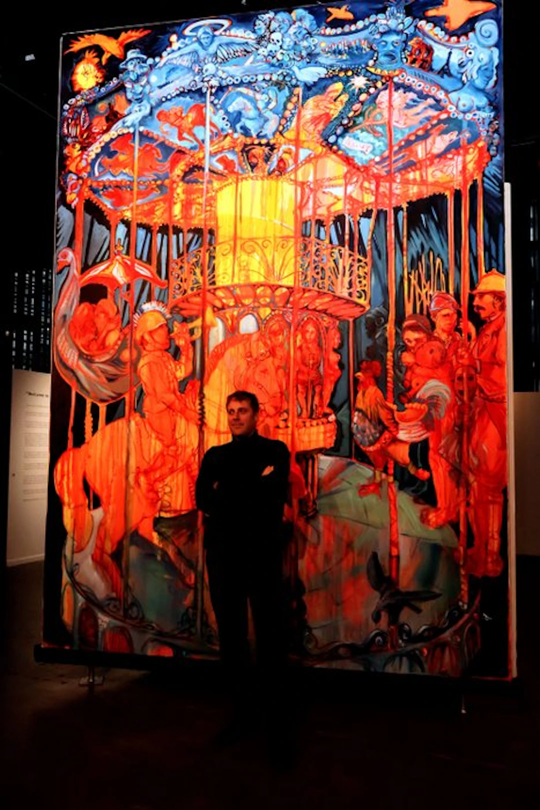 Baptiste Laurent - Carrousel Clairon, 2025, XXXL, oil on canvas